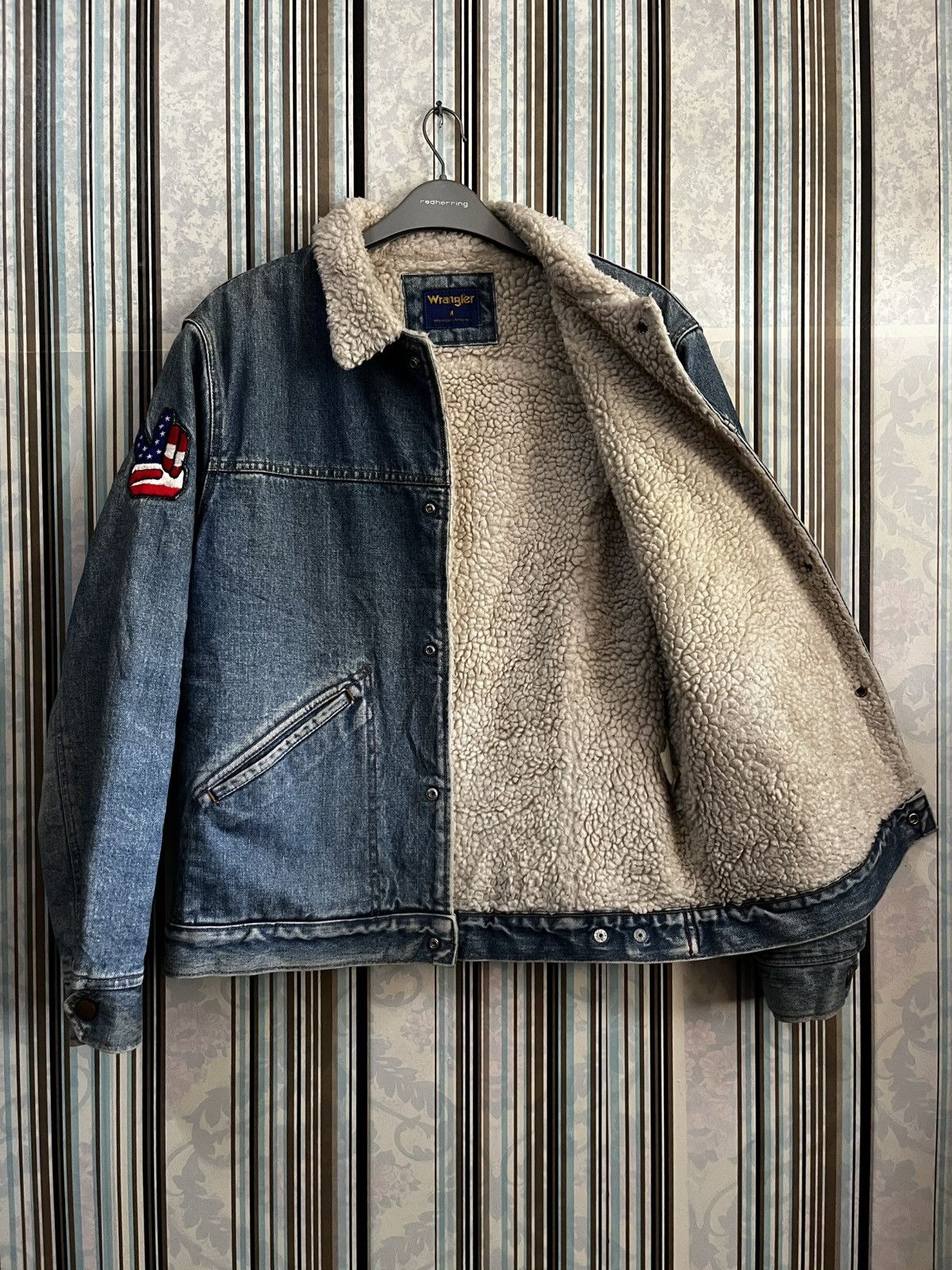 Wrangler 1990s WRANGLER sherpa denim patches #H5 Size US M / EU 48-50 / 2 - 5 Thumbnail