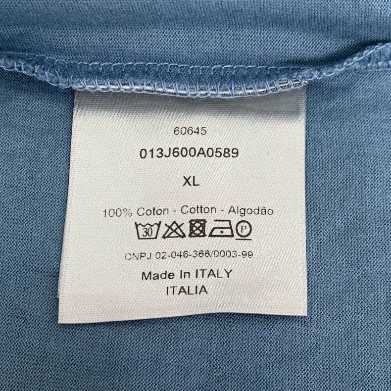 Dior Dior Logo embroidery blue round-neck cotton short-sleeved T Size US XL / EU 56 / 4 - 7 Thumbnail