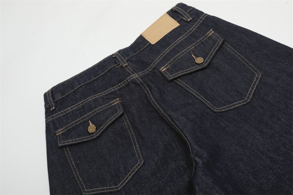 Japanese Brand × Jean American high street loose-fitting topstitched cargo jeans Size US 34 / EU 50 - 7 Thumbnail