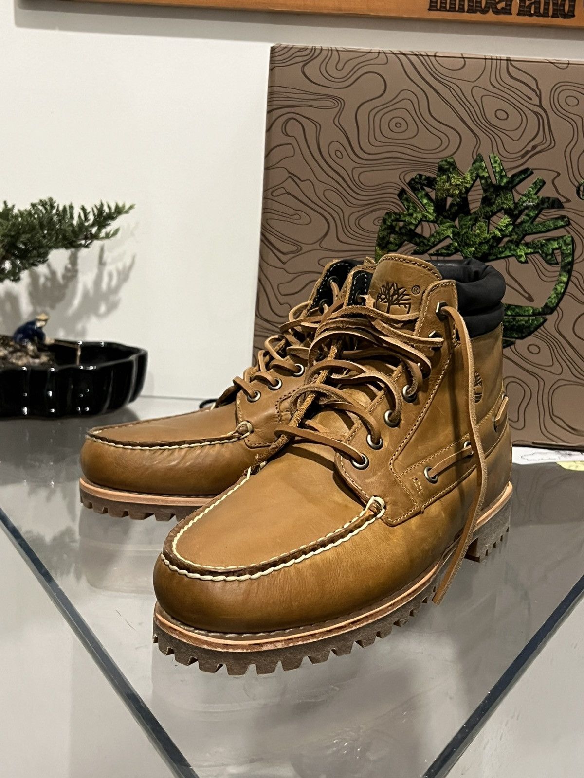 image of Timberland 7-Eye Boat Shoes in Brown Tan, Men's (Size 9)