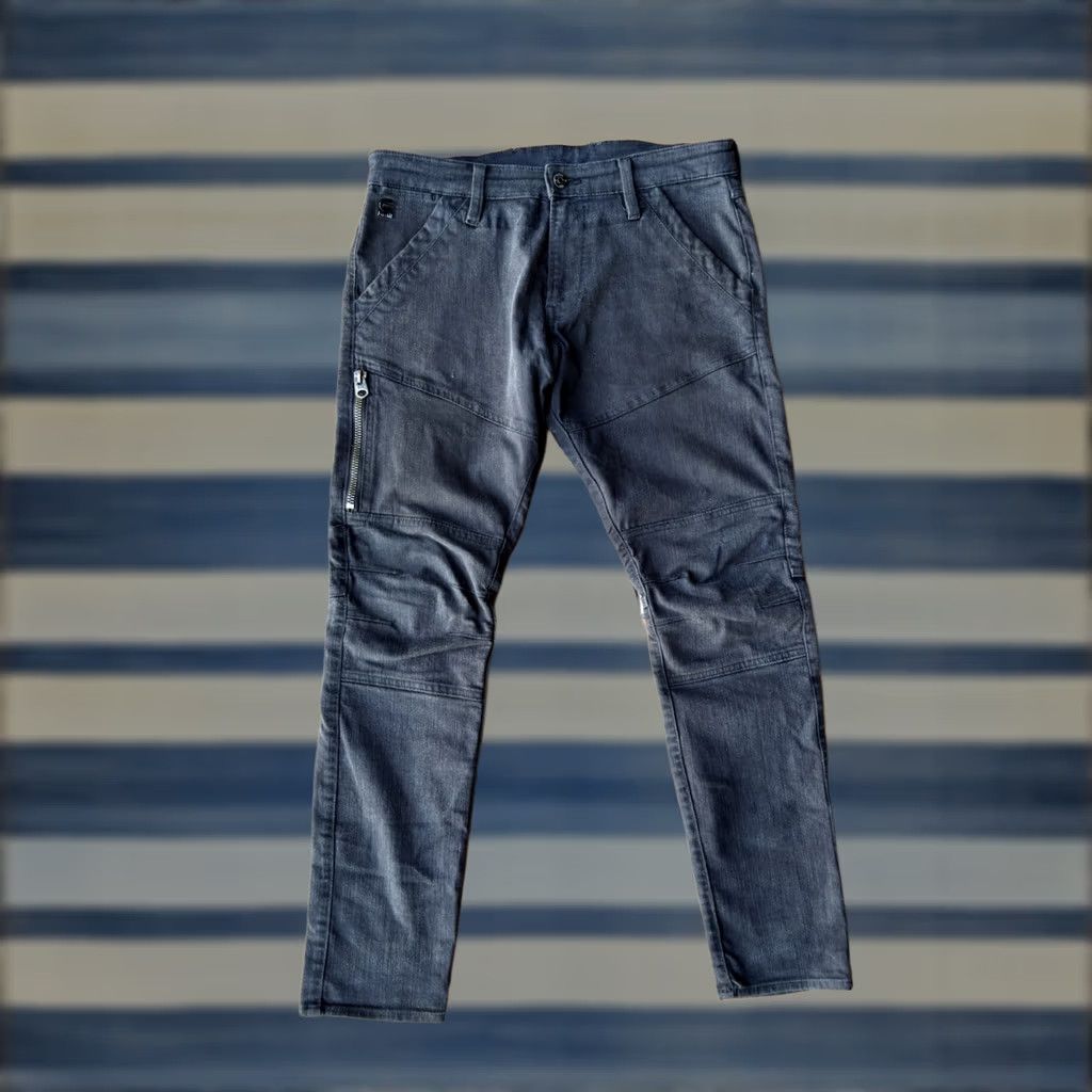 G-Star G-Star Raw 3-D Rackham Skinny Jeans Men’s 32x30 Moto Biker Rockabilly Distressed Jeans Size US 32 / EU 48 - 1 Thumbnail