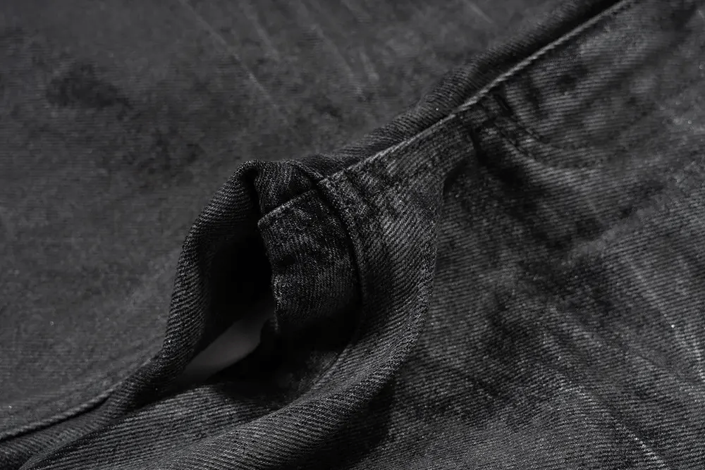 Japanese Brand × Jean Heavyweight washed and waxed micro flare hombre baggy jeans Size US 34 / EU 50 - 11 Thumbnail