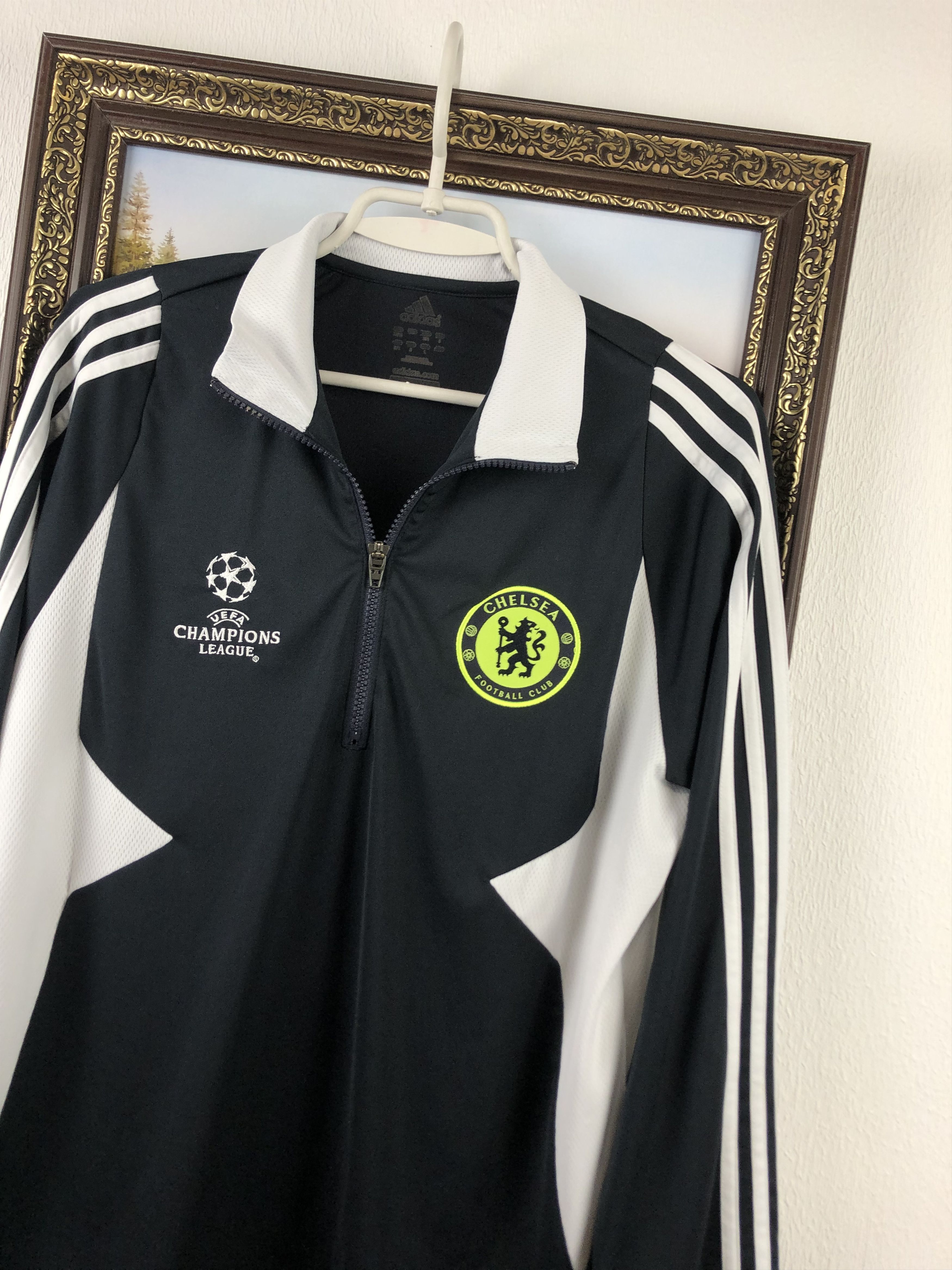 Adidas Vintage FC Chelsea Soccer Jacket Football Track Top Zip Rare Size US M / EU 48-50 / 2 - 4 Thumbnail