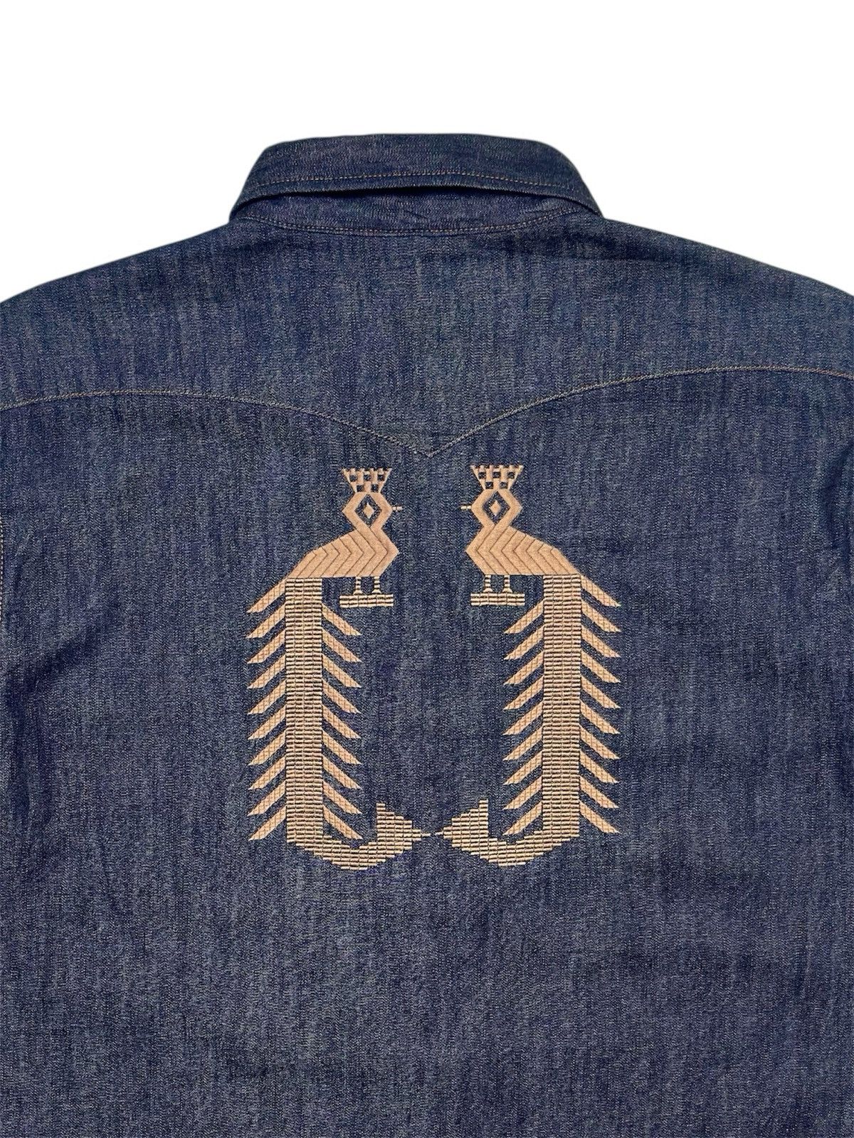 Ego Tripping 2015 EGO TRIPPING EBROIDERY INDIGO DENIM SHIRT Size US M / EU 48-50 / 2 - 7 Thumbnail
