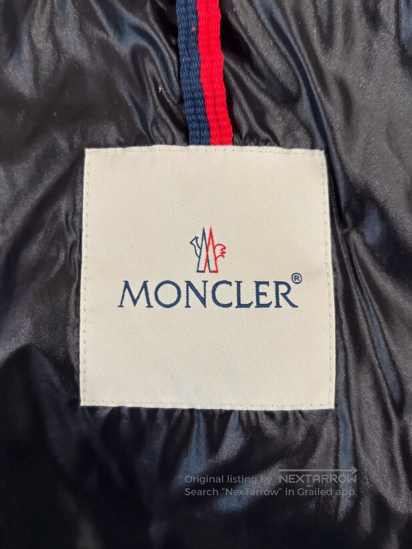 Moncler Moncler Men's Blue Embroidered Logo Down Jacket. Size US XXL / EU 58 / 5 - 4 Thumbnail