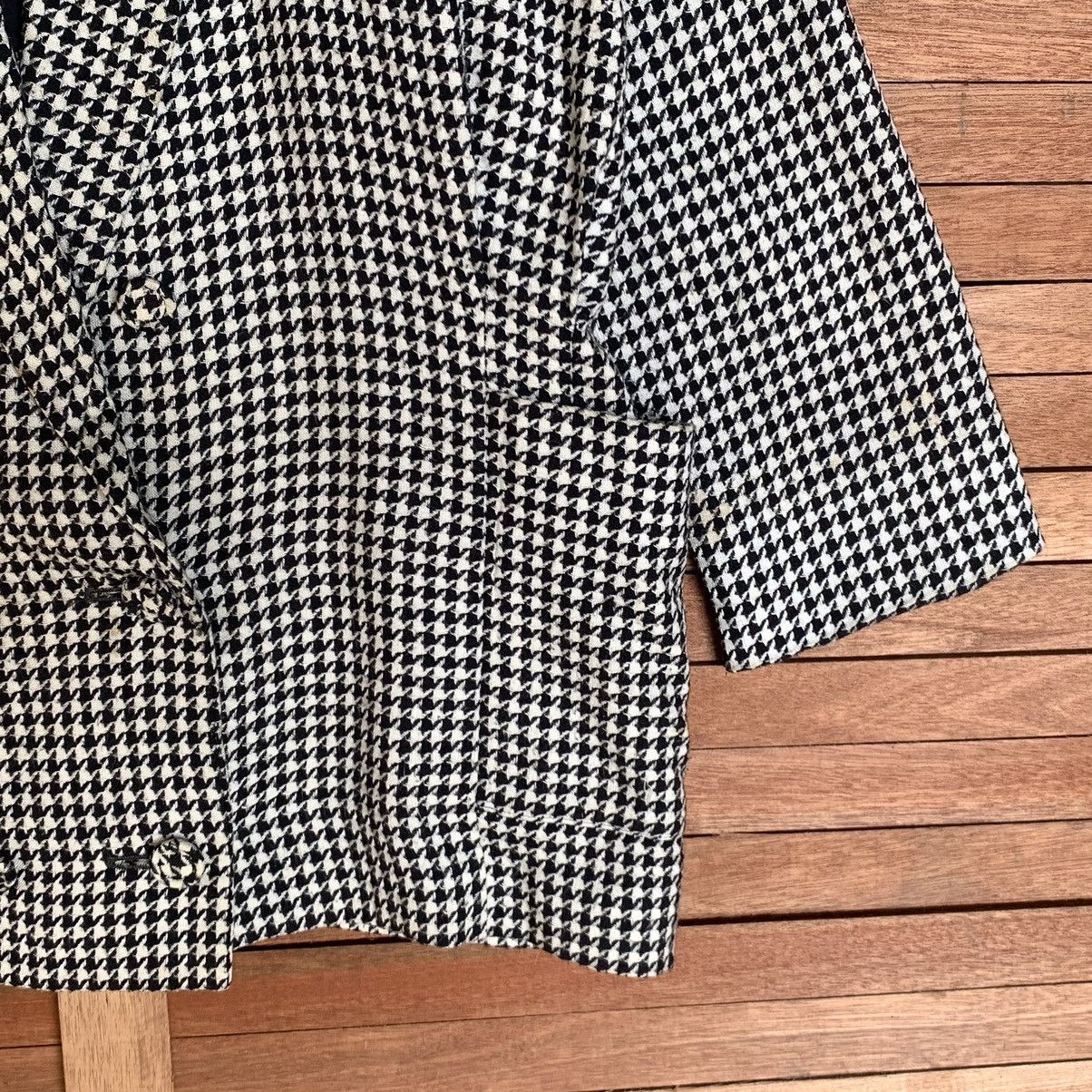 Norma Kamali VINTAGE NORMA KAMALI HOUNDSTOOTH COAT JACKET DOUBLE BREASTED Size XXL / US 16-18 / IT 52-54 - 10 Thumbnail