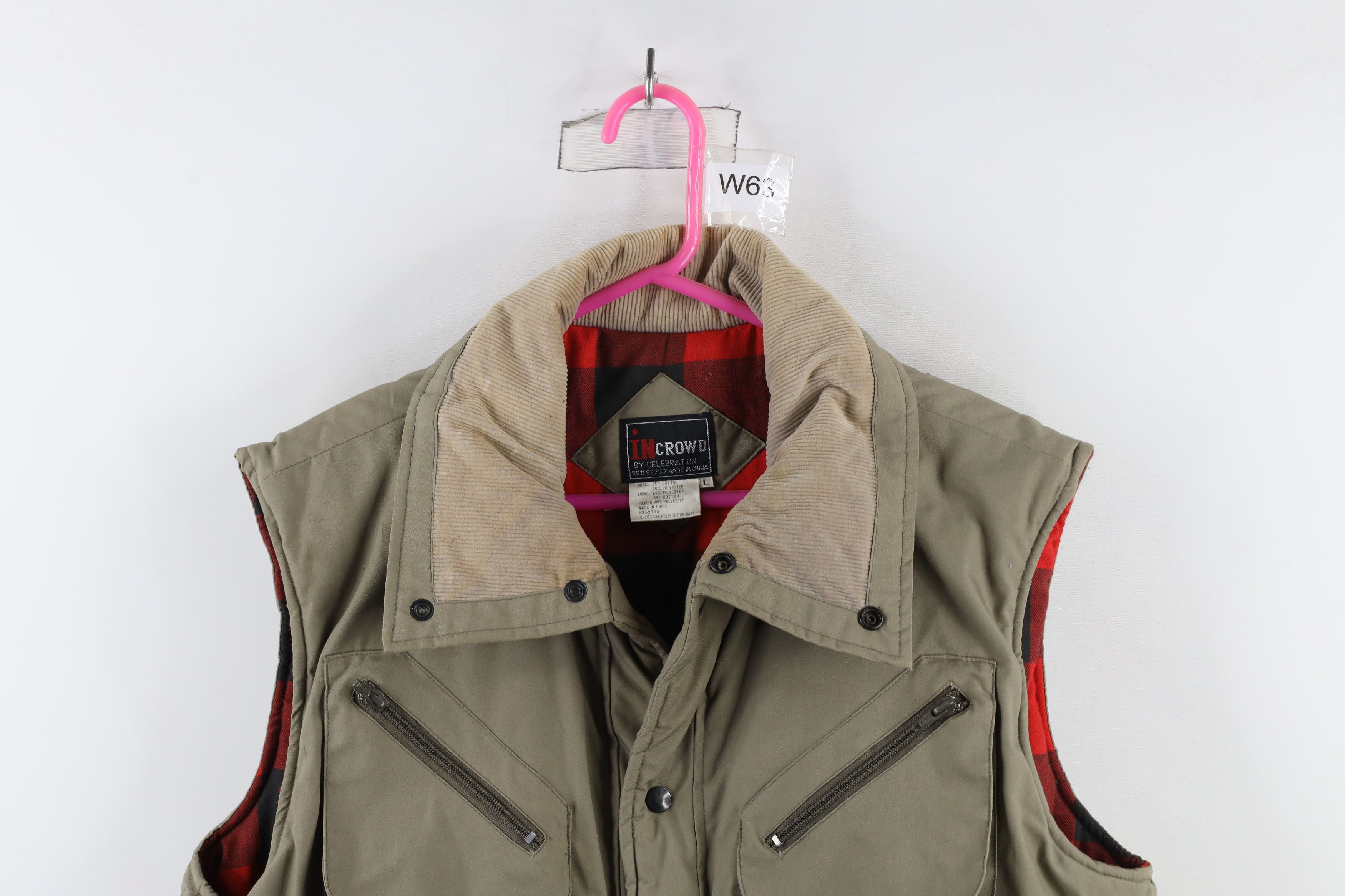 Vintage Vintage 70s Streetwear Flannel Lined Quilted Vest Jacket Size US L / EU 52-54 / 3 - 2 Thumbnail