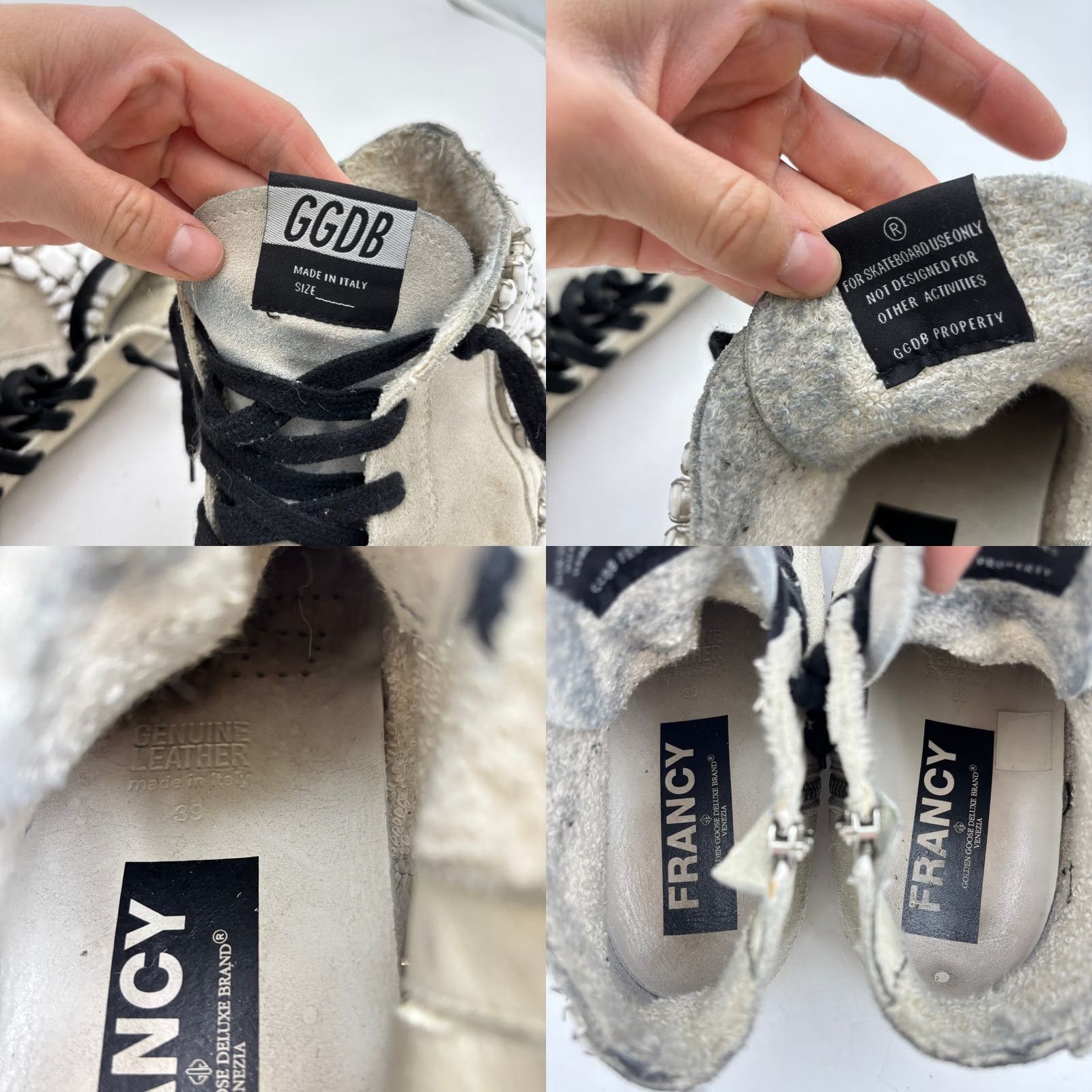 Golden Goose Golden Goose Francy Suede Sneaker Shoes Hi Top Embelished Stones 39 US 9 Women's Size M / US 6-8 / IT 42-44 - 8 Thumbnail