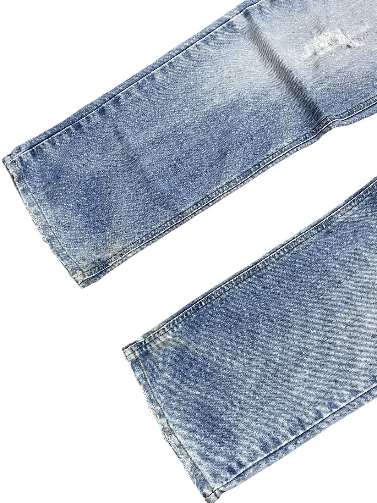 Edwin × Vintage Edwin XV Light Wash Distressed Straight Jeans Size US 30 / EU 46 - 5 Thumbnail