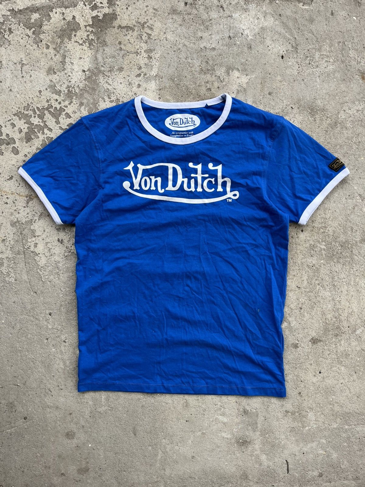 Von Dutch Von Dutch Vintage Big Logo Shorts Sleeve T-Shirt Tee Y2K Size US M / EU 48-50 / 2 - 1 Thumbnail