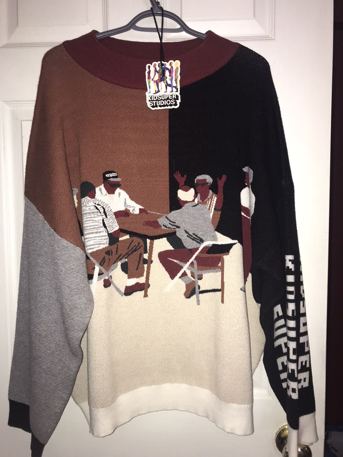 KidSuper Neighborhood Champs Knit Sweater Size US XL / EU 56 / 4 - 1 Thumbnail