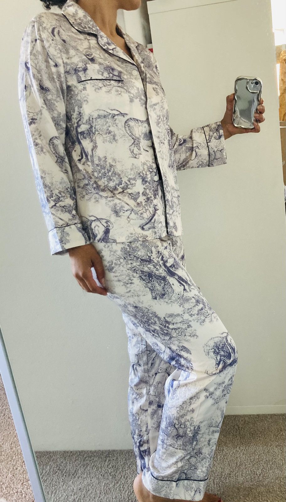 Other ✨ Elegant Toile de Jouy Satin Pajamas ✨ high end Size S / US 4 / IT 40 - 10 Thumbnail
