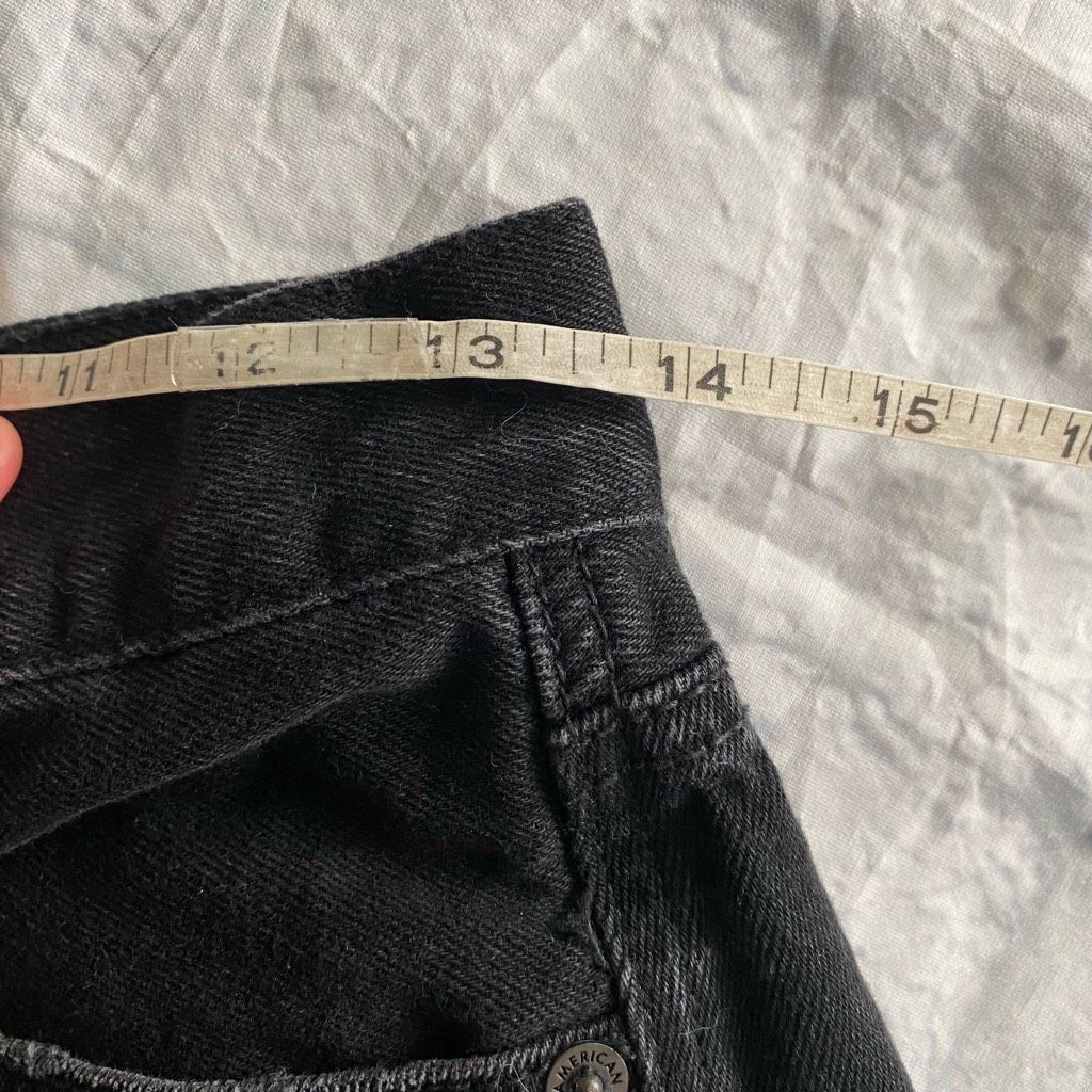 American Eagle Outfitters American Eagle women 2 cotton blend ripped distressed black Size 26" / US 2 / IT 38 - 6 Thumbnail
