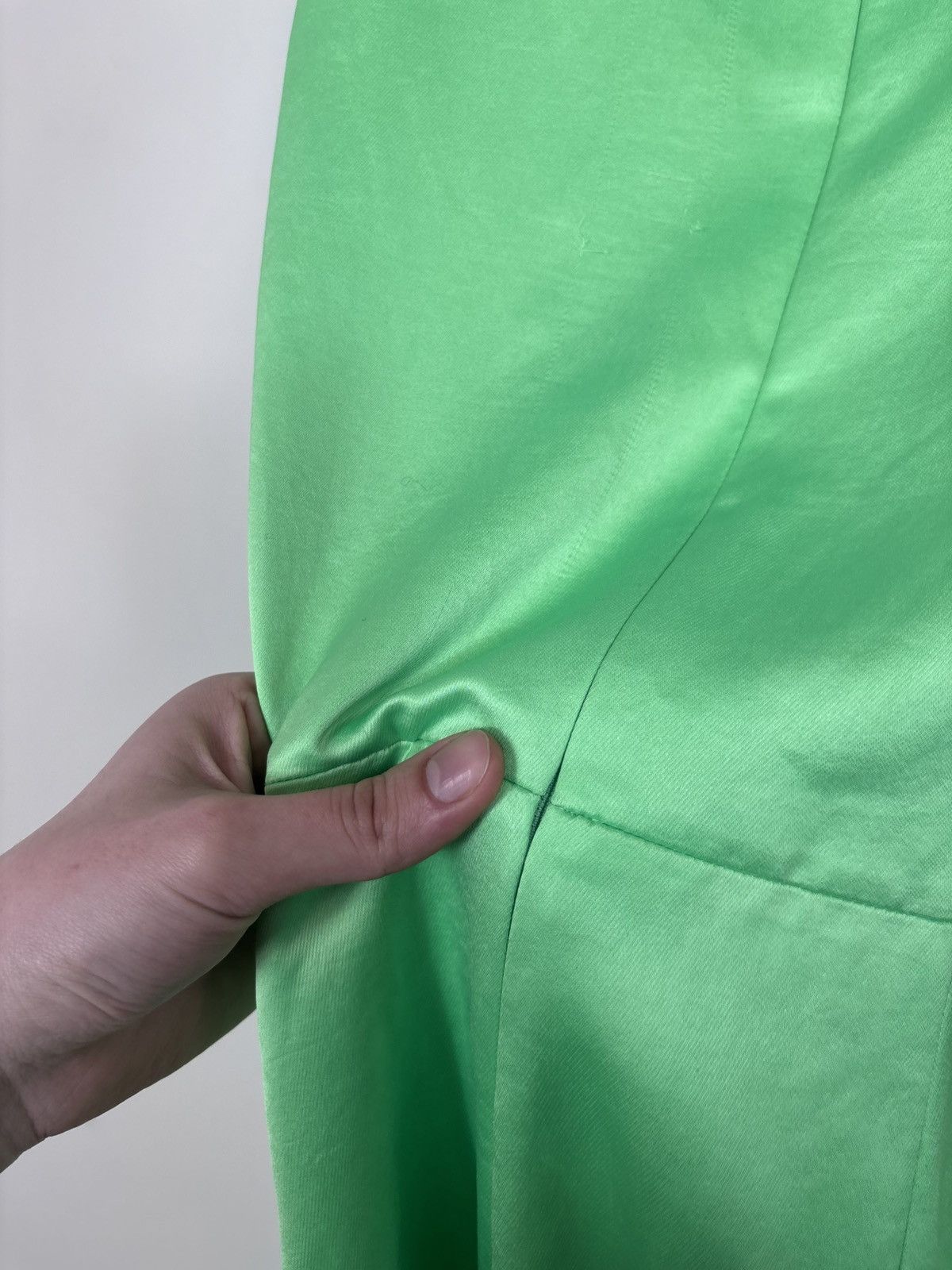 Sandro Sandro Paris E24Neon Vert Fluo NWT Green Cutout Midi Dress Size S / US 4 / IT 40 - 23 Thumbnail