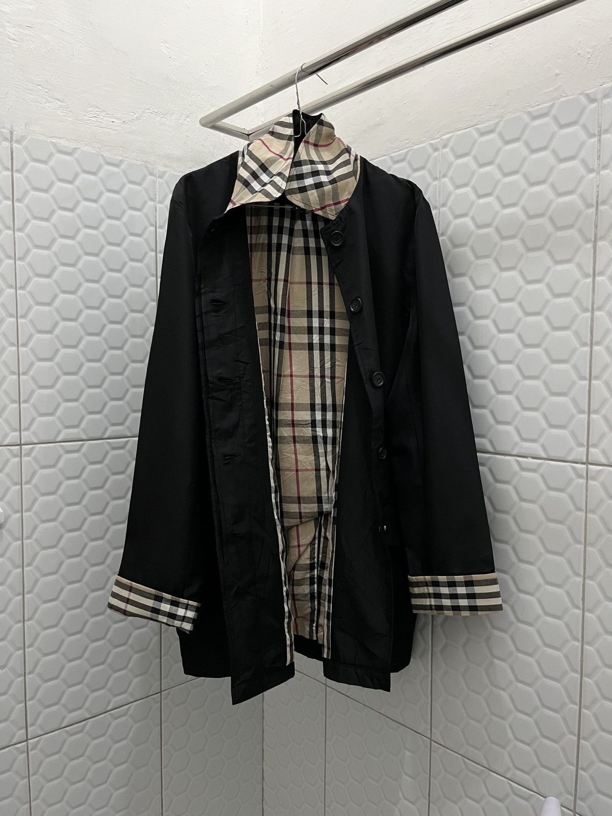 Burberry Vintage Burberry Nylon Coat Jacket Size US L / EU 52-54 / 3 - 7 Thumbnail