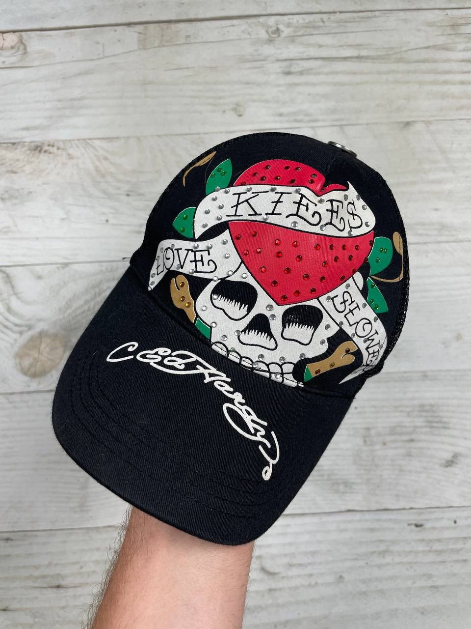 Ed Hardy Vintage Ed Hardy Cap Love Kills Slower Y2K Japan Size ONE SIZE - 3 Thumbnail