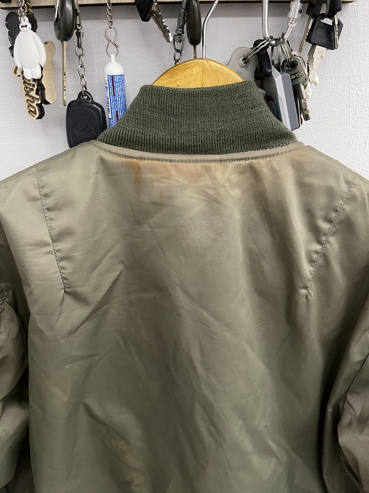 Alpha Industries Vtg Alpha Industries MA-1 Bomber Jacket Lion Patch Size US M / EU 48-50 / 2 - 7 Thumbnail