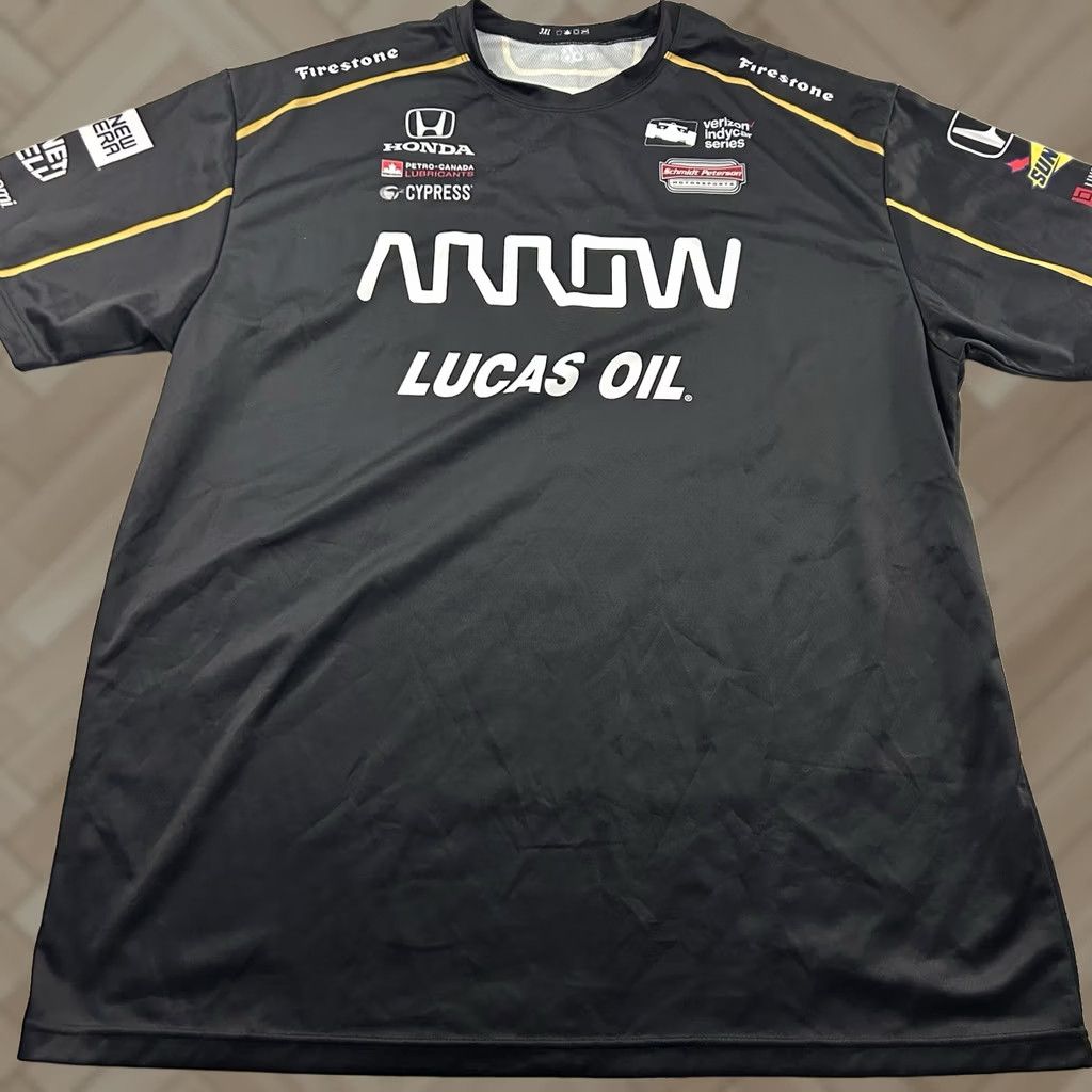 Arrow Six Six Indycar Series Arrow Honda Short Sleeve Racing Shirt Men's 3XL Black Size US XXL / EU 58 / 5 - 1 Thumbnail