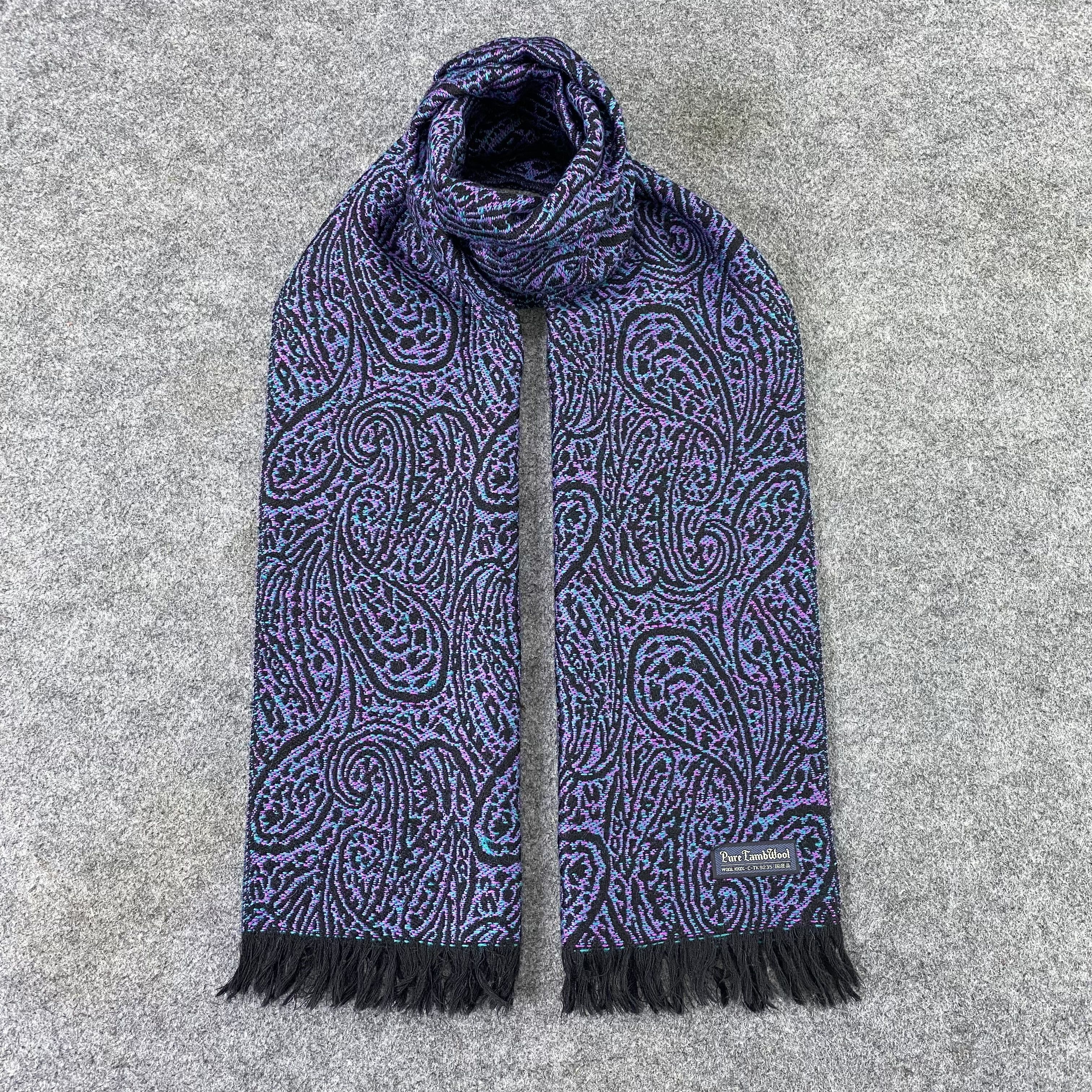 Designer Paisley Pure Lambwool Muffler / Scarf / Neckwear T1205 Size ONE SIZE - 1 Thumbnail