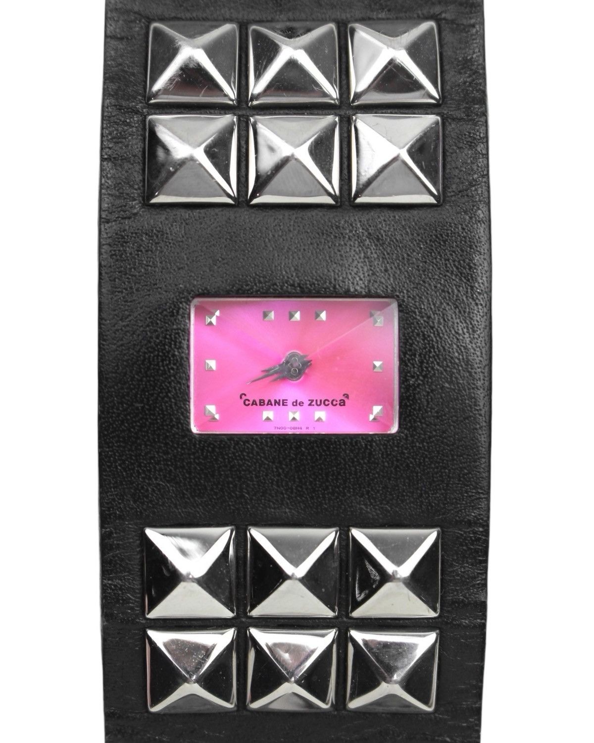 Issey Miyake × Seiko 1990S CABANE DE ZUCCA PMZ DOUBLE BUCKLE STUDDED CUFF WATCH Size ONE SIZE - 2 Thumbnail