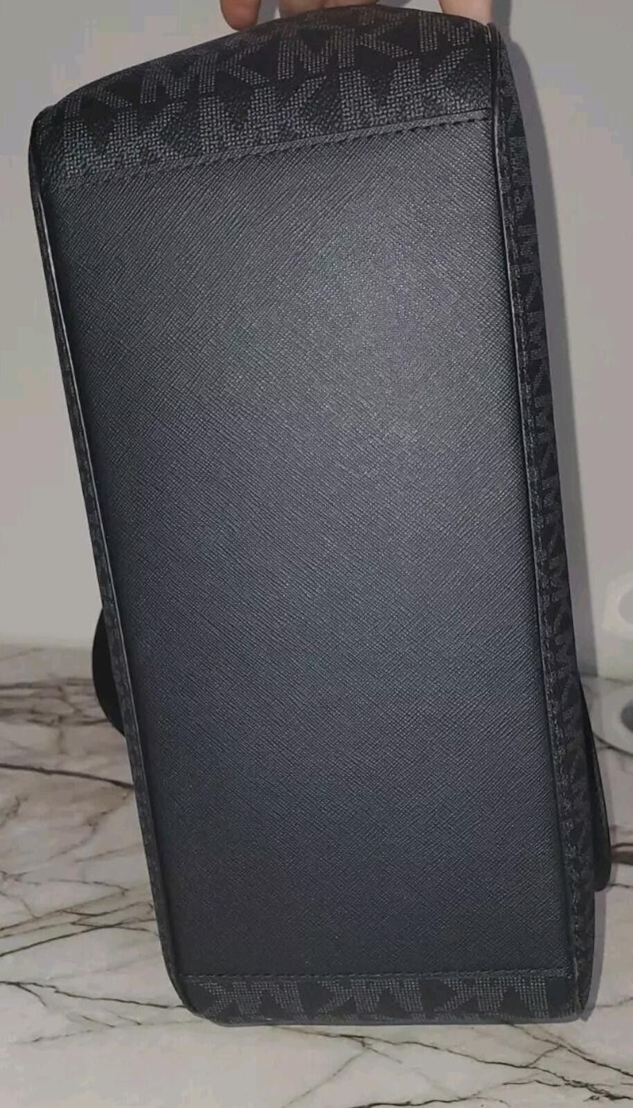 Michael Kors Michael Kors Jet Set Travel Large Chain Tote Black Monogram Size ONE SIZE - 7 Thumbnail