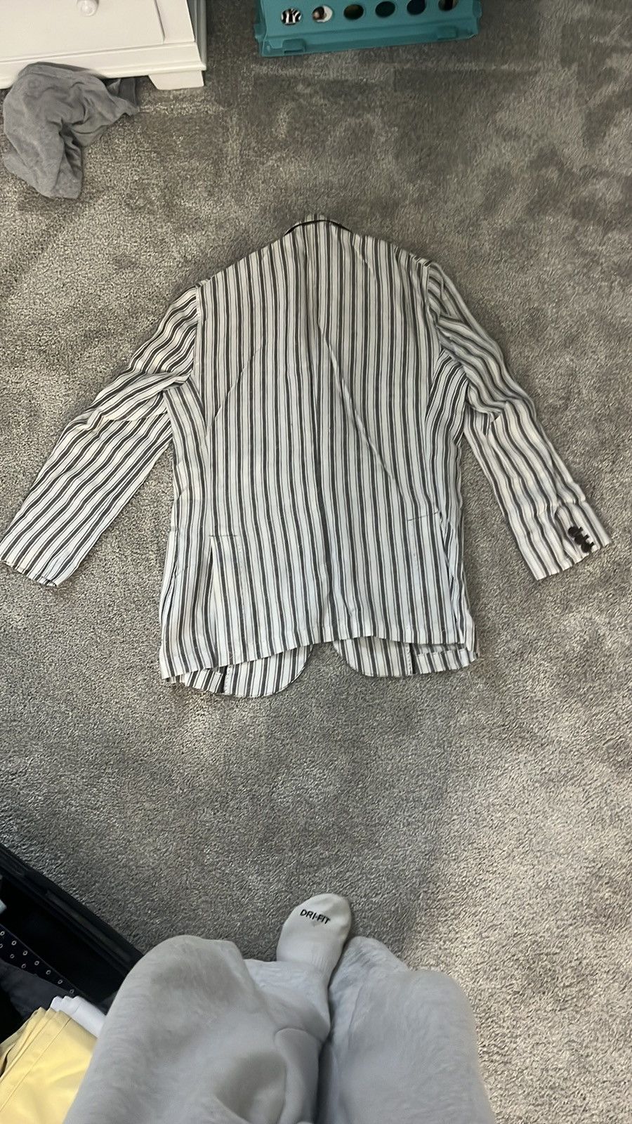 Other Gutteridge Striped cotton, linen blazer Size 50R - 3 Thumbnail