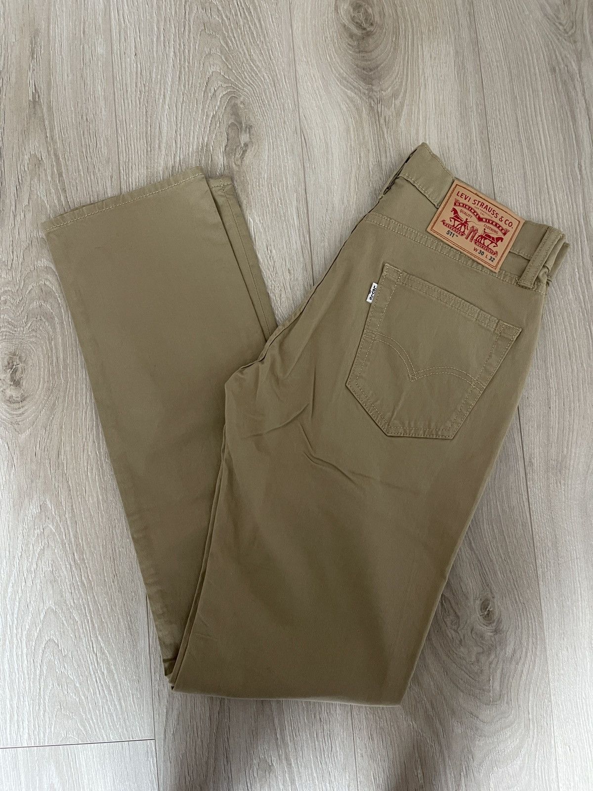Levi's Levi's 511 Slim Fit Canvas Chino Pants Jeans Sand W30 beige Size US 30 / EU 46 - 1 Thumbnail