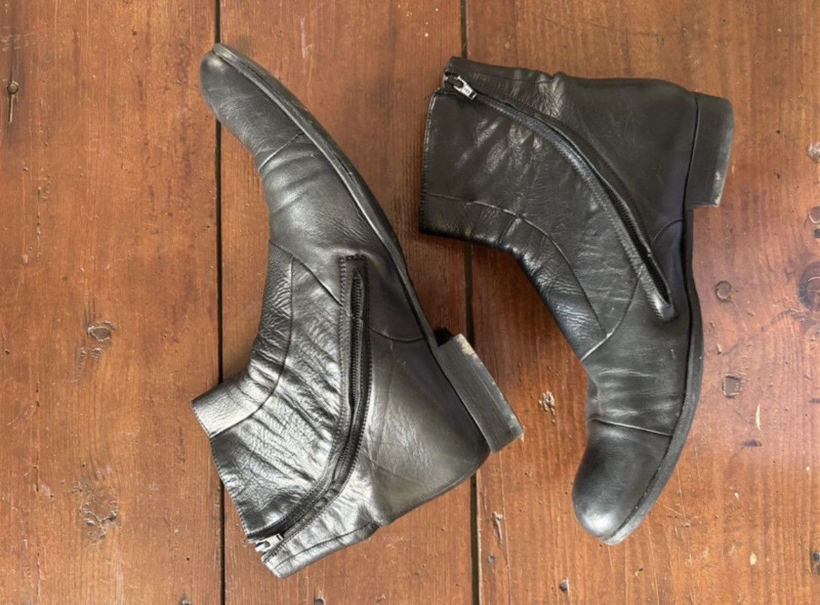 Jean Baptiste Rautureau Jean Baptiste Rautureau Black Leather Zipboots Size US 8 / EU 41 - 2 Thumbnail