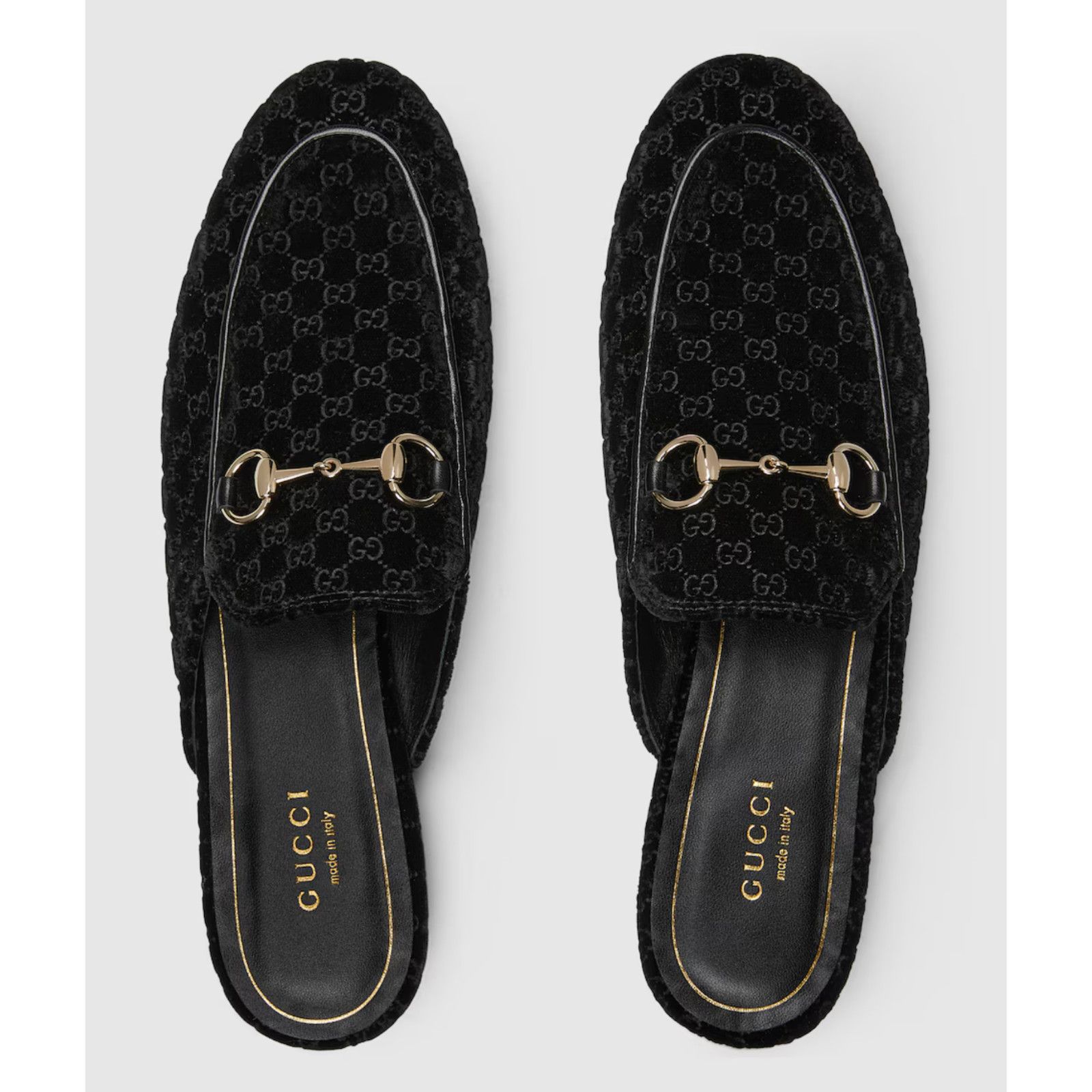 Gucci Gucci Princetown Velvet GG Black Backless Mule Flat 41 Size US 11 / IT 41 - 11 Thumbnail