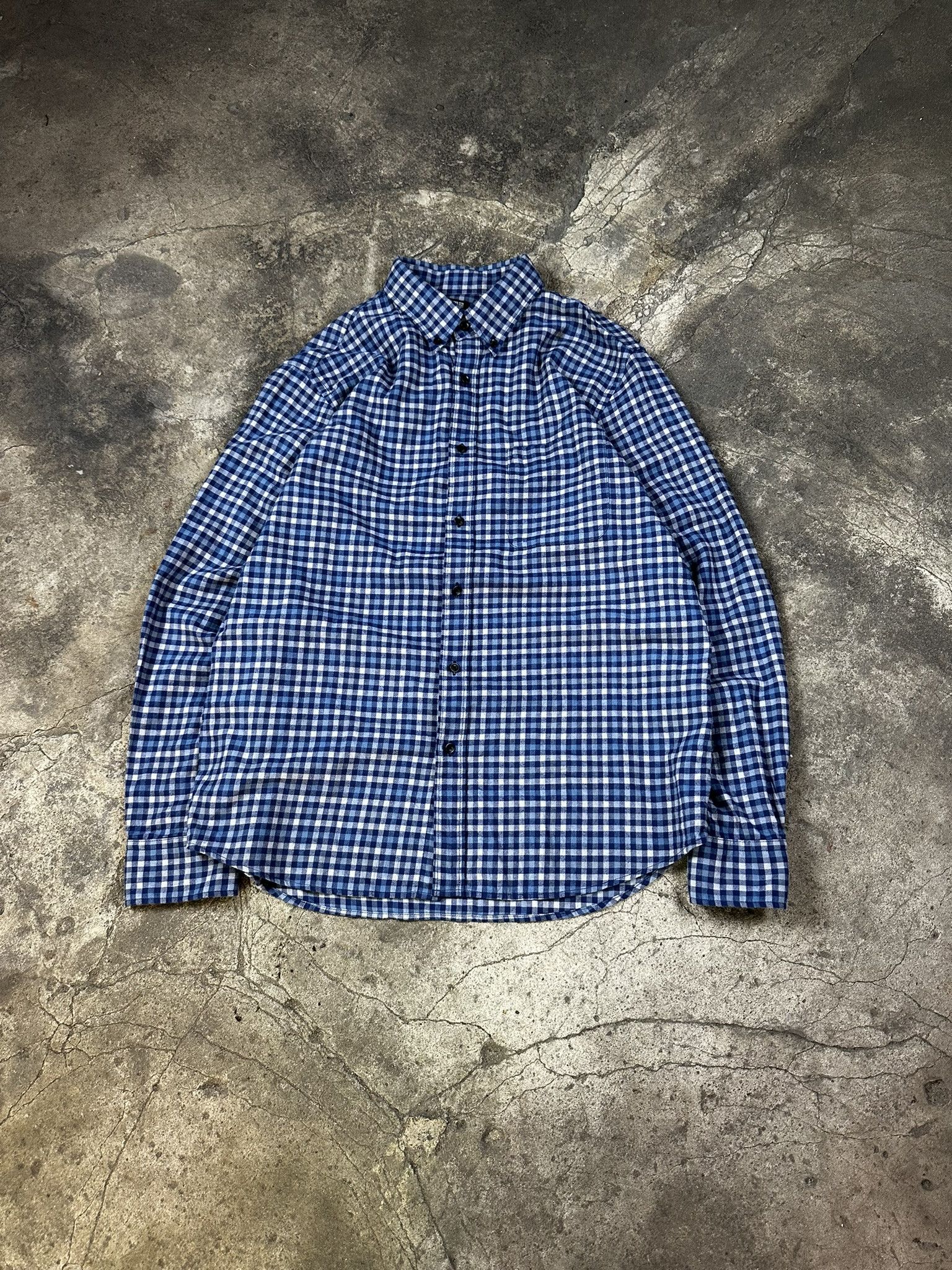 Uniqlo Uniqlo Checked Flannel Button Up Shirt Size US M / EU 48-50 / 2 - 1 Thumbnail