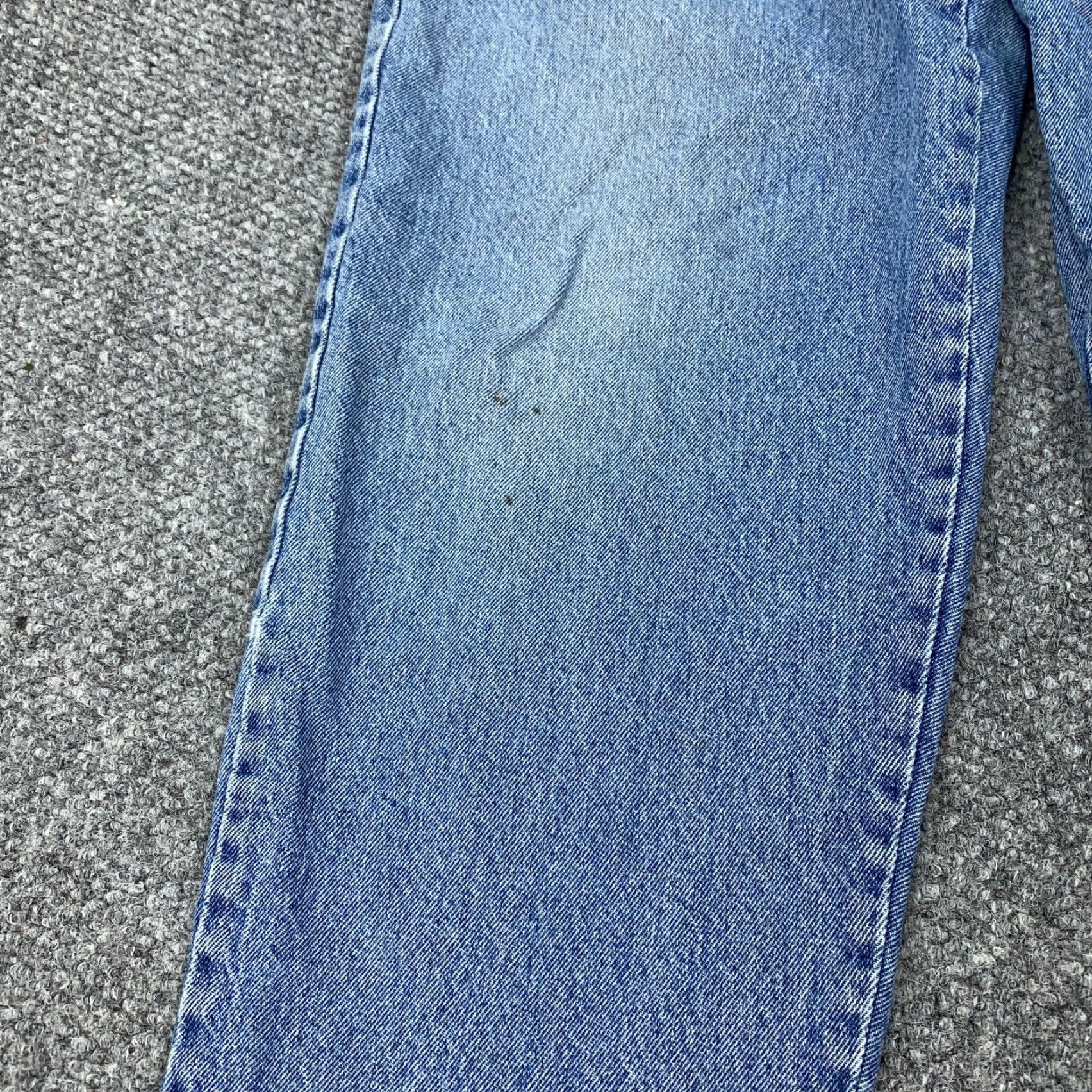 Vintage VINTAGE Boss Jeans Mens Size 32x27 Straight Fit Denim 90s Grunge Hip Hop Gothic Baggy Blue Size US 32 / EU 48 - 7 Thumbnail