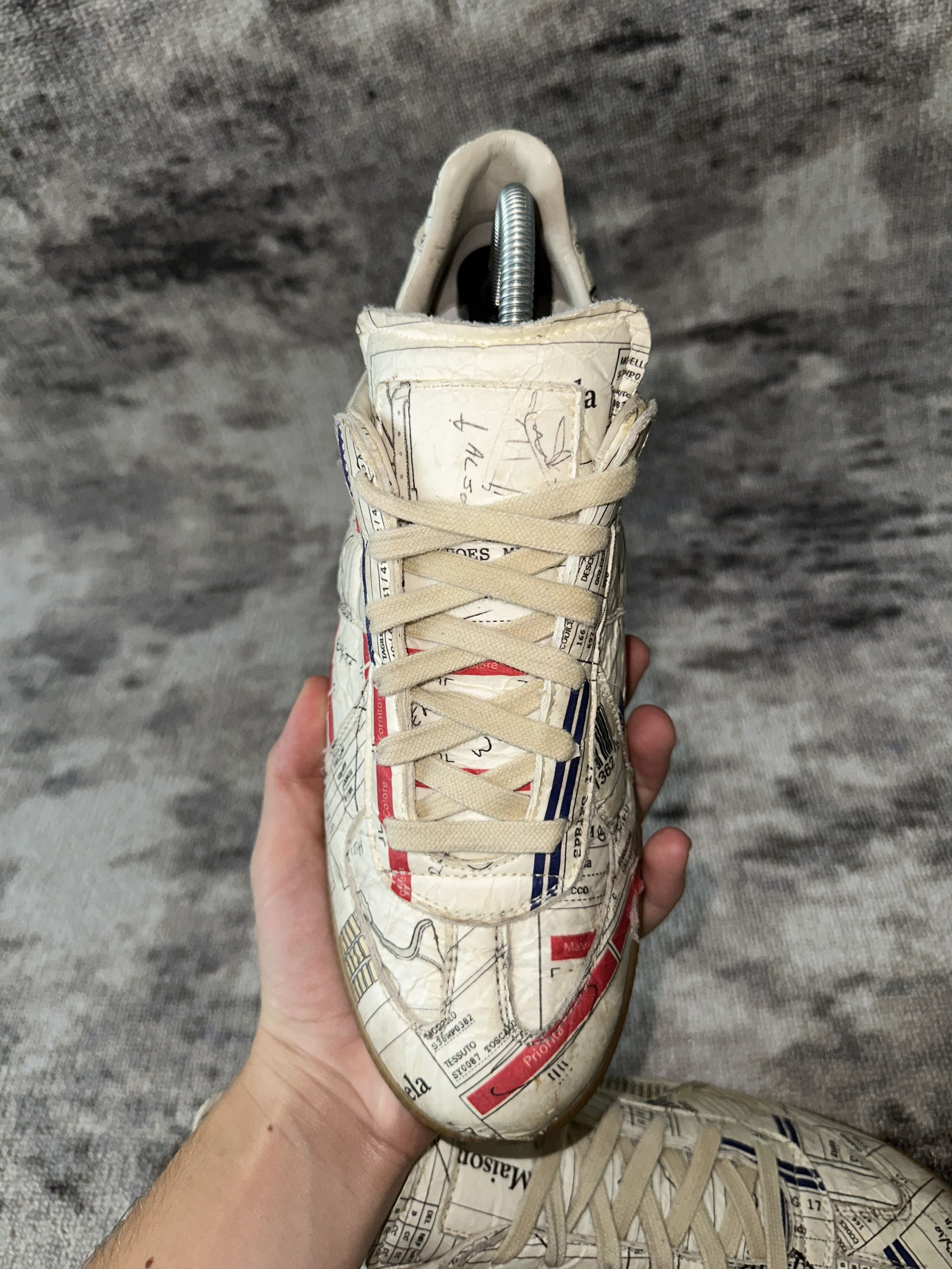 Maison Margiela Maison Margiela Replica GAT “Postal/Stamp Print” Size US 8 / EU 41 - 8 Thumbnail