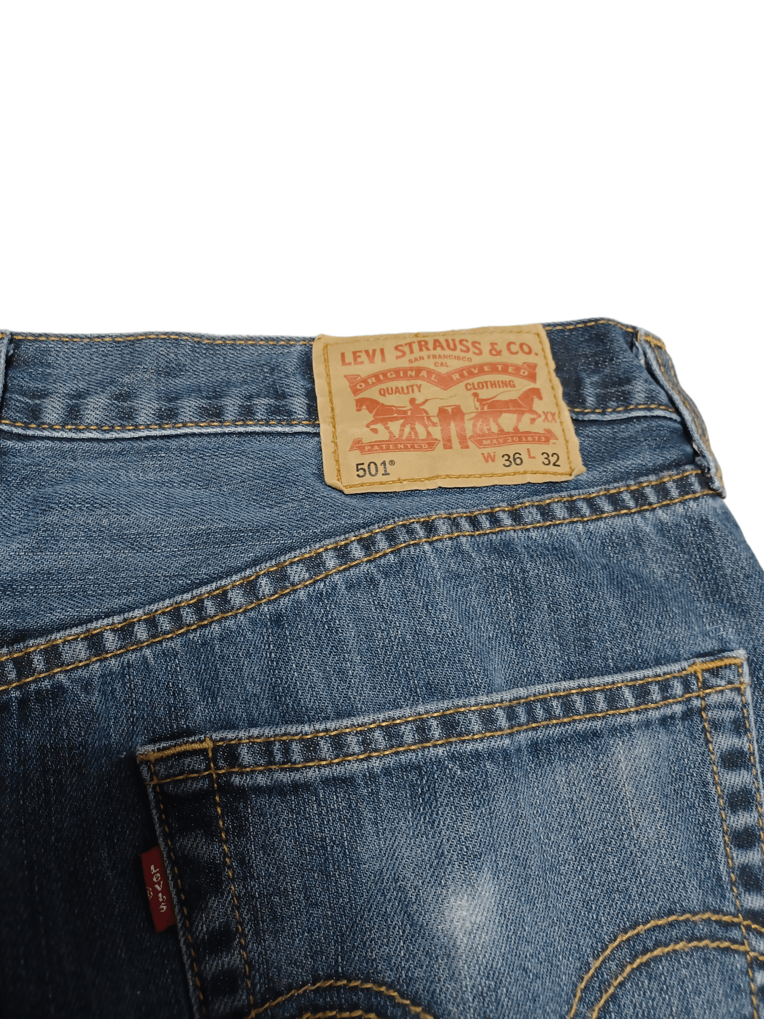 Levi's LEVIS 501 W36 L32 JEANS DENIM STRAIGHT CLASSIC Size US 36 / EU 52 - 5 Thumbnail