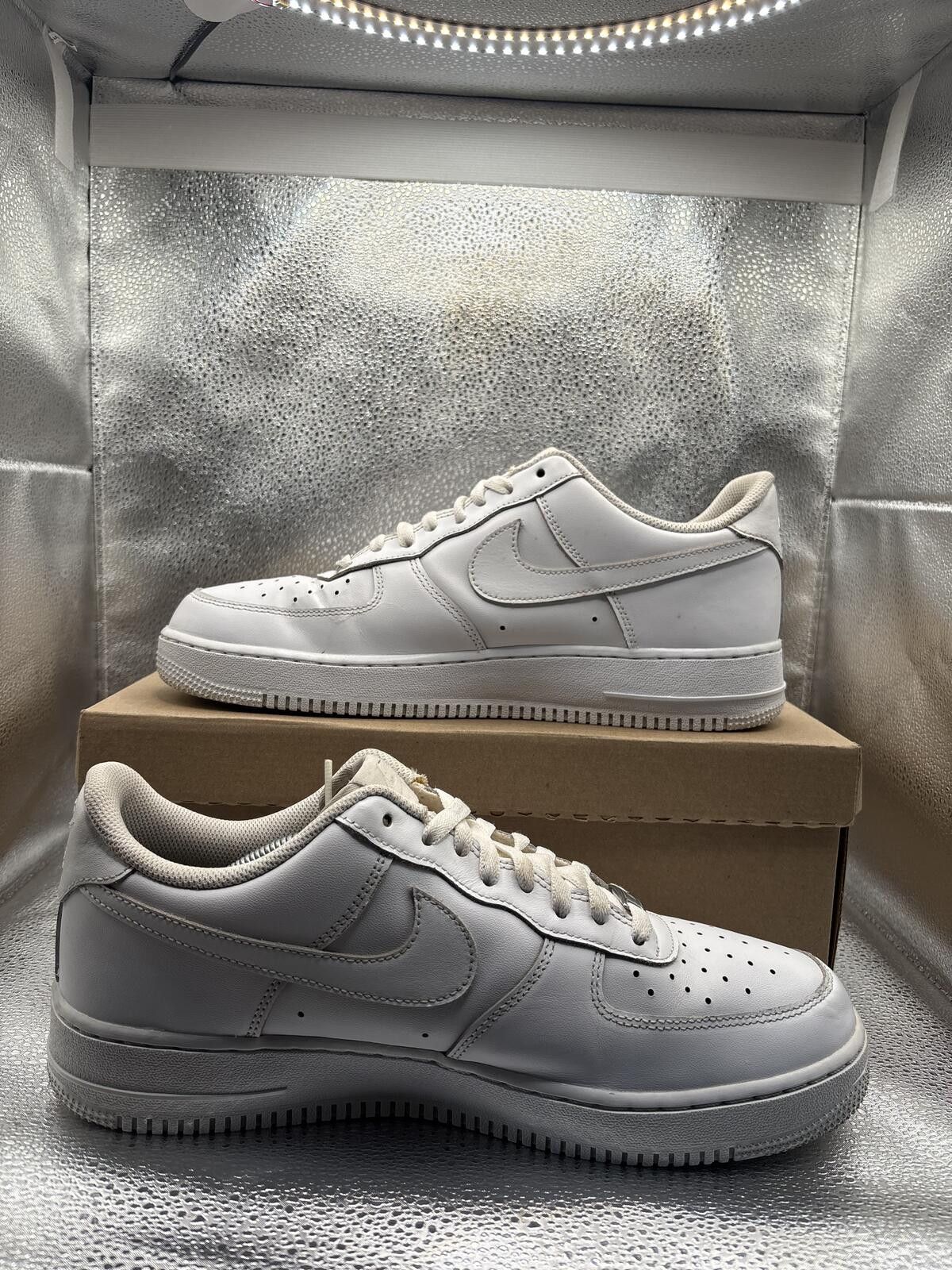 Nike Nike Air Force 1 low triple white Size US 11.5 / EU 44-45 - 5 Thumbnail
