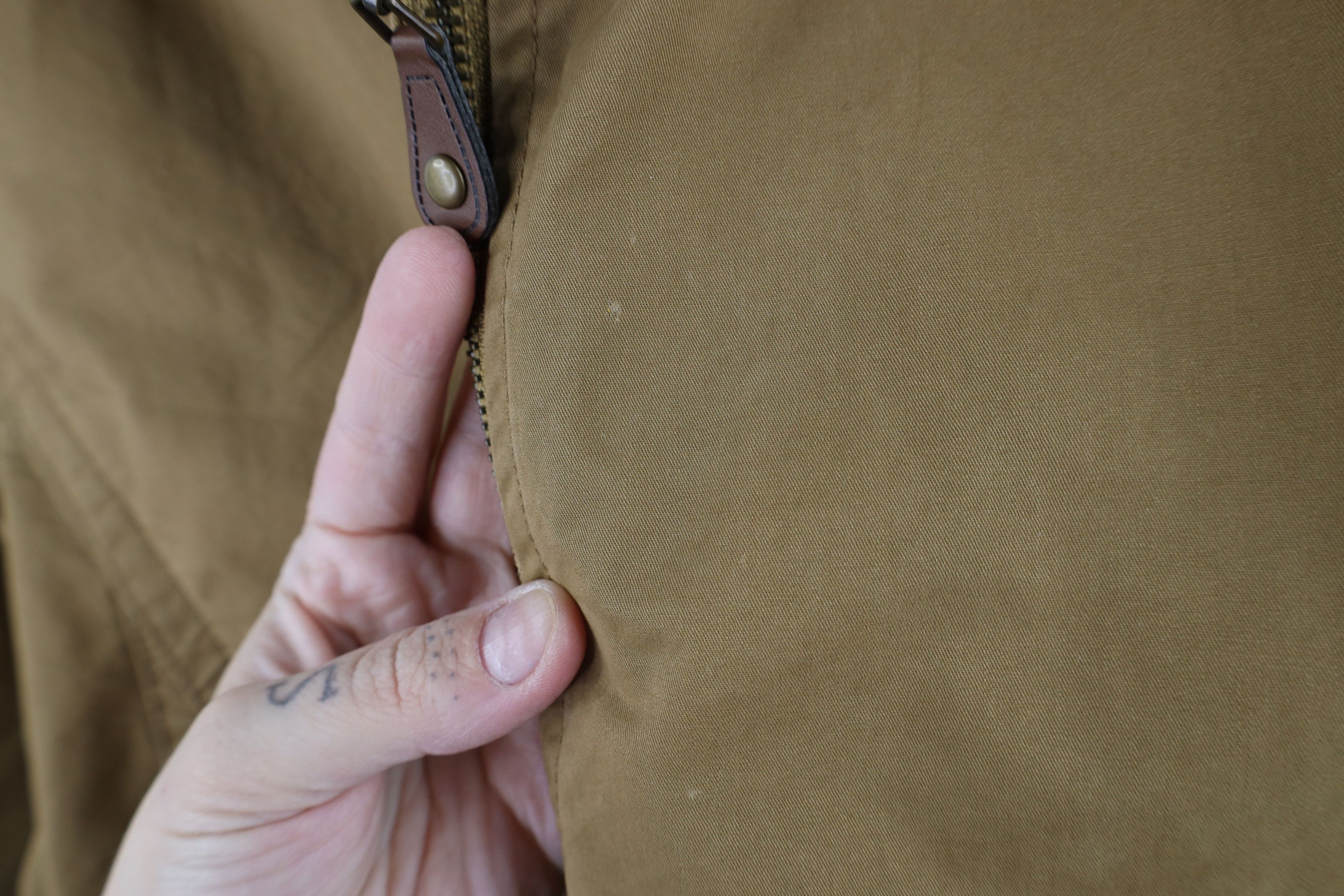 Vintage Orton Brothers Distressed Lined Full Zip Bomber Jacket Brown Size US M / EU 48-50 / 2 - 5 Thumbnail