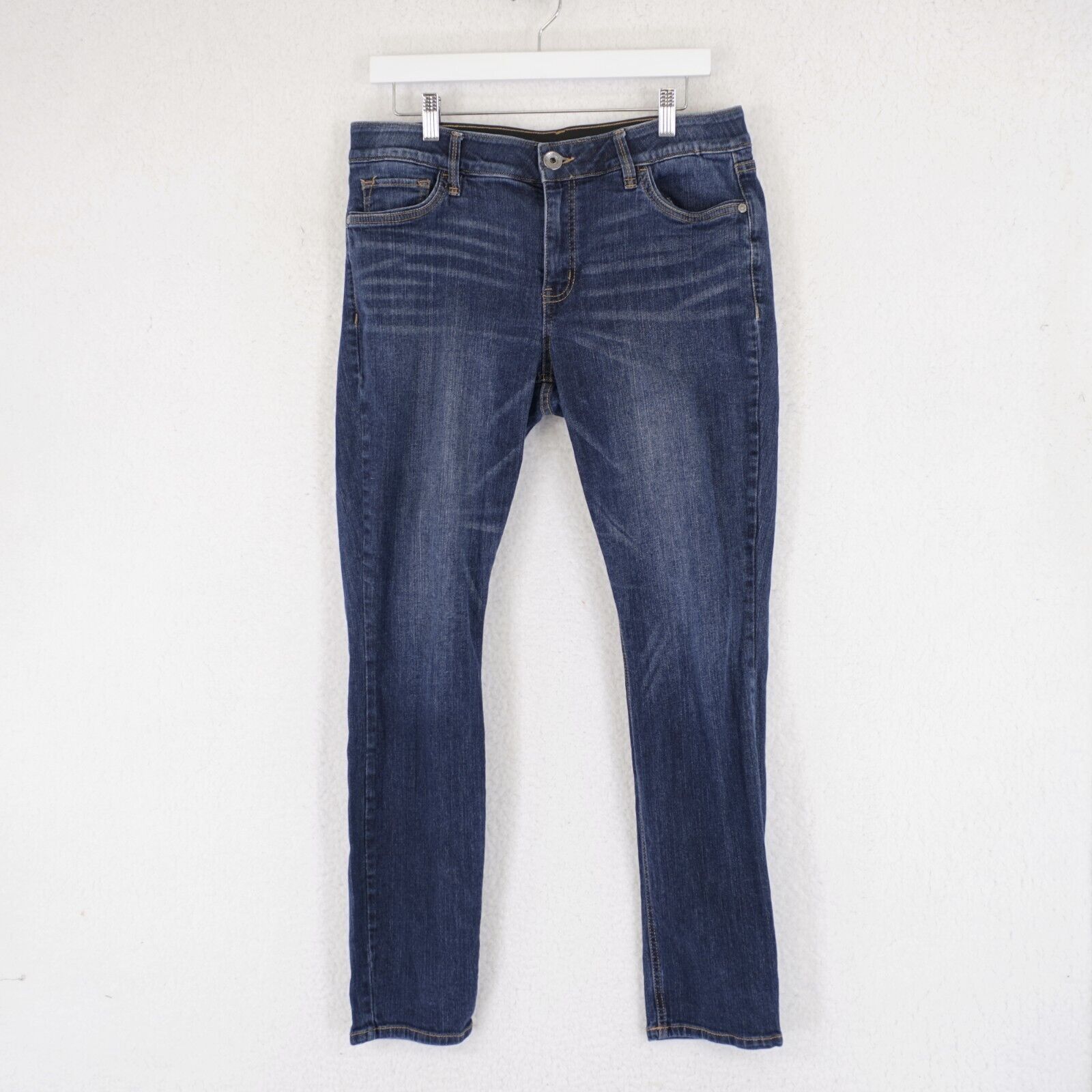 Liz Claiborne Liz Claiborne Classic Skinny Elastic Skinny Denim Blue Jeans Size 34" / US 12 / IT 48 - 1 Thumbnail