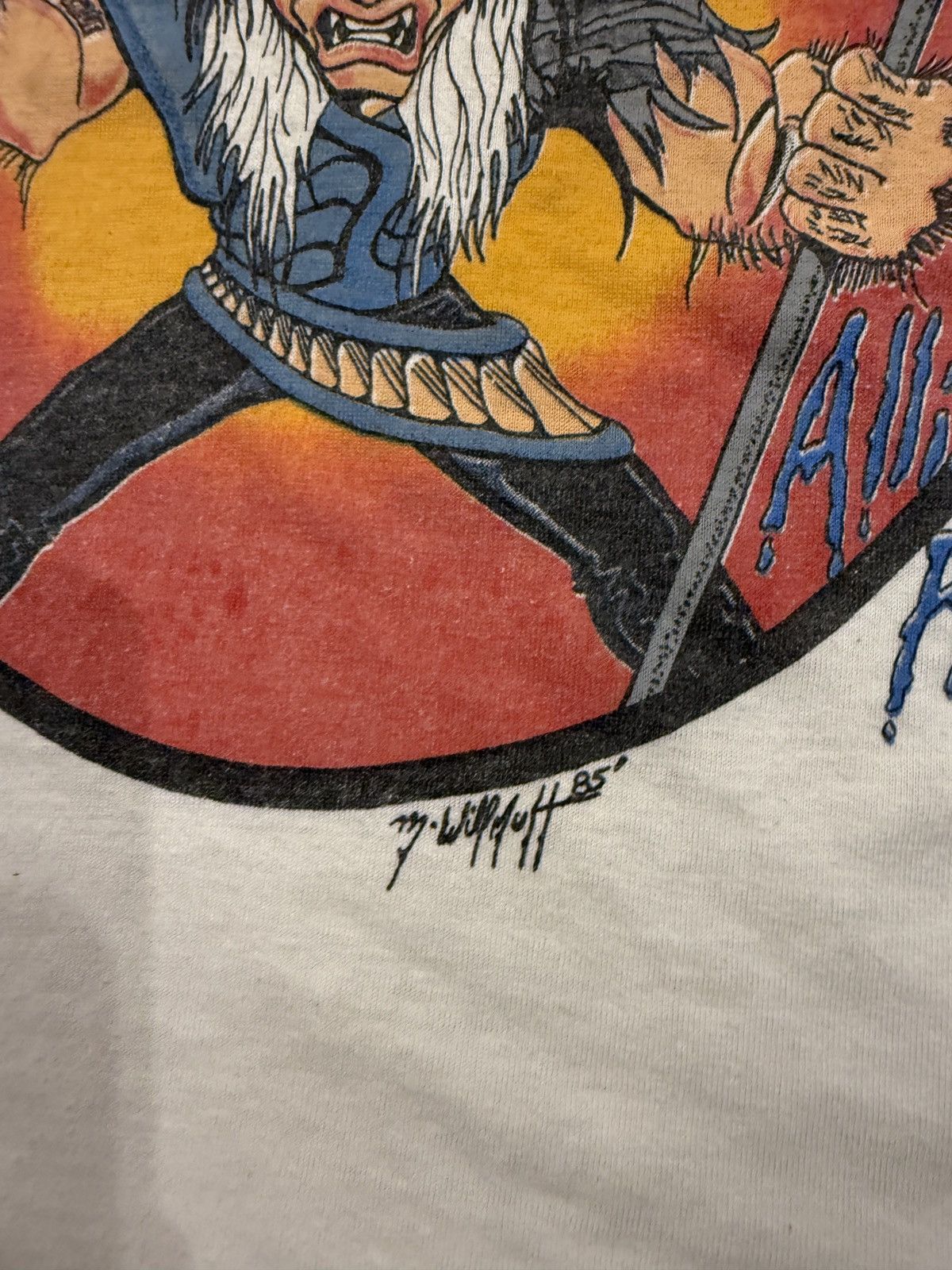 Band Tees Vintage Motley Crue Theatre Of Pain T Shirt 1985 80s METAL Size US L / EU 52-54 / 3 - 3 Thumbnail