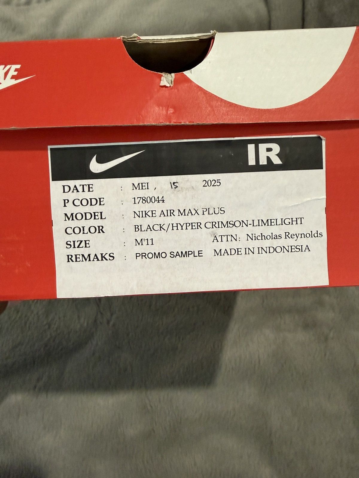 Nike Nike Air Max Plus Sunrise PROMO SAMPLE DM0032-028 DS OG ALL Size US 11 / EU 44 - 10 Thumbnail