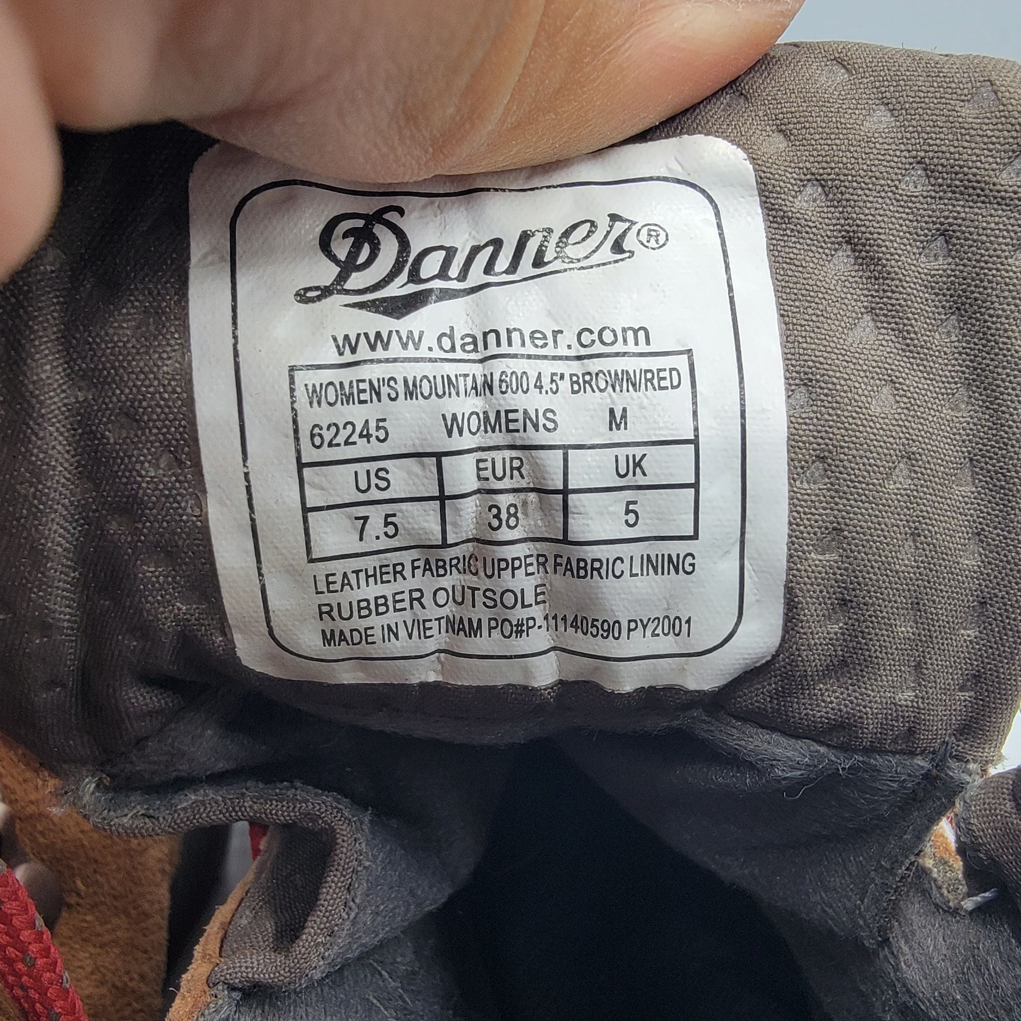 Danner Danner Mountain 600 Womens 7.5 Brown Hiking Boots Waterproof Size US 7.5 / IT 37.5 - 7 Thumbnail