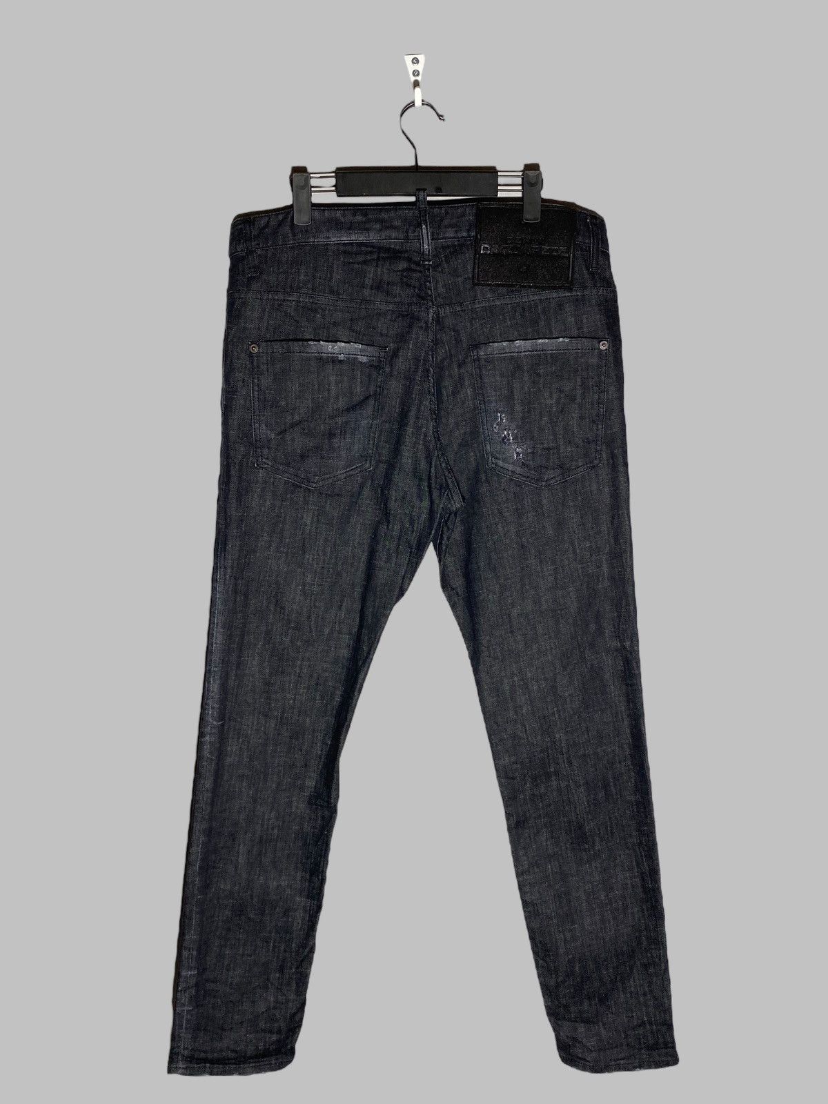 Dsquared2 🔥 DSQUARED2 BLACK WASHED JEANS SLIM TAPERED Y2K VIBES Size US 40 / EU 56 - 3 Thumbnail