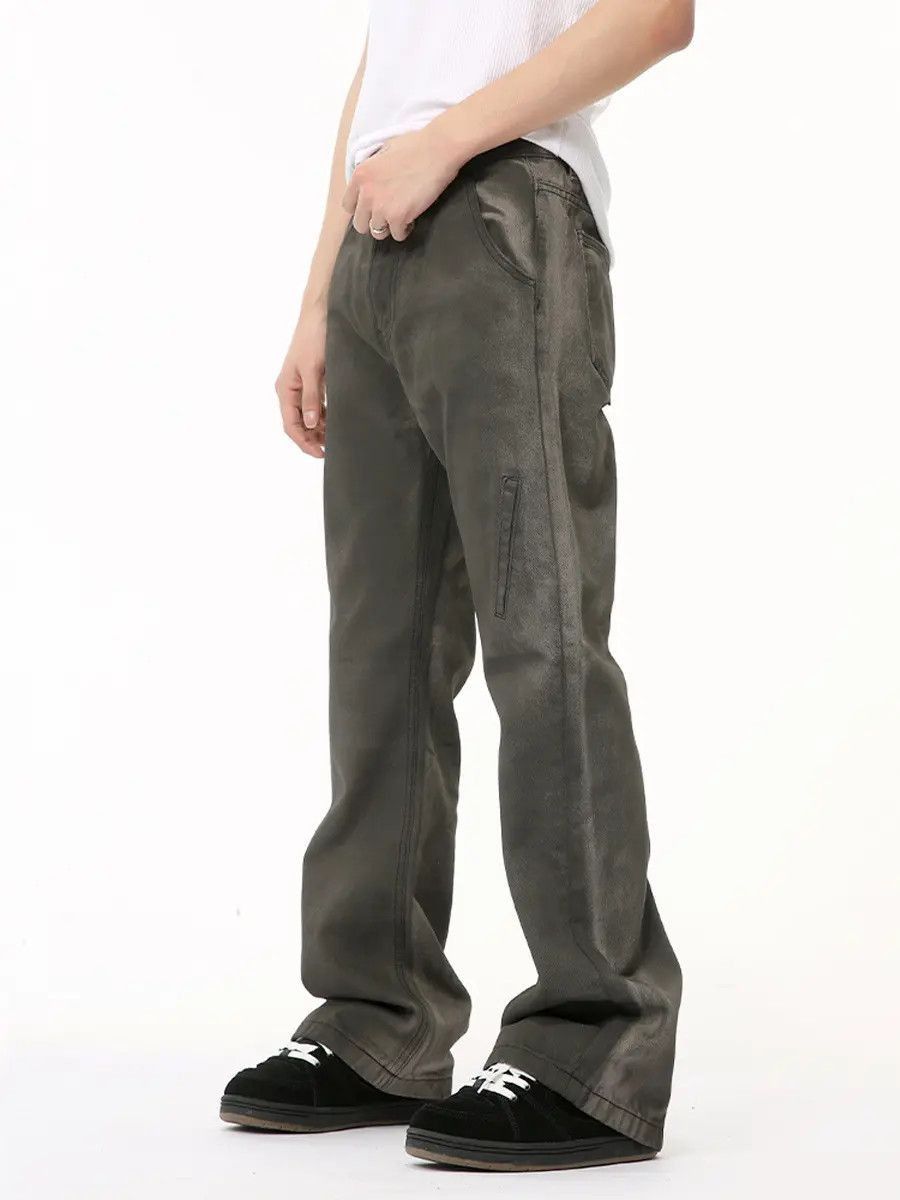 Japanese Brand Retro loose straight pocket micro flared jeans Size US 32 / EU 48 - 4 Thumbnail