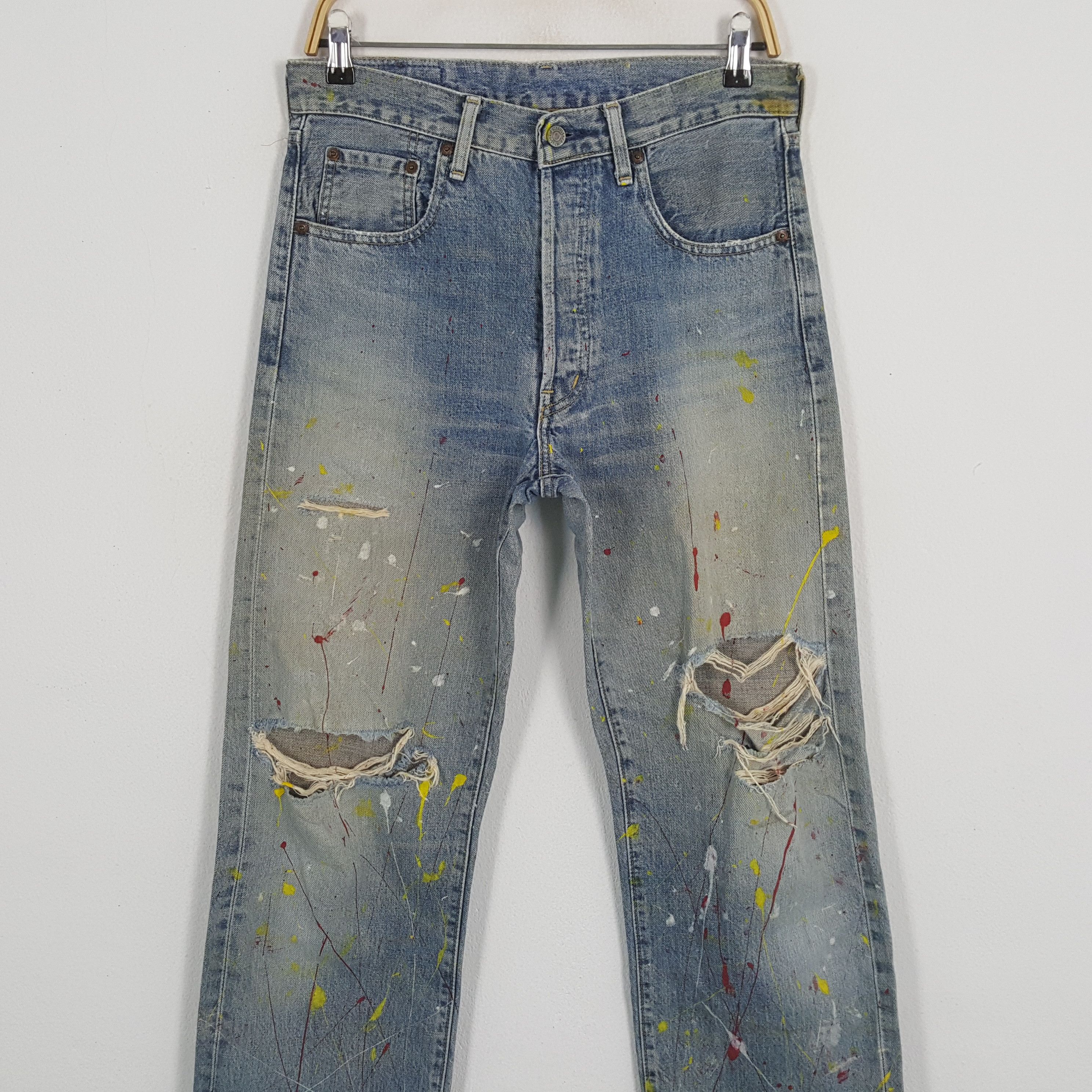 Levi's × Levi's Vintage Clothing × Vintage Vintage LEVI'S Kurt Cobain Distressed Style Denim Jeans Size US 31 - 2 Thumbnail