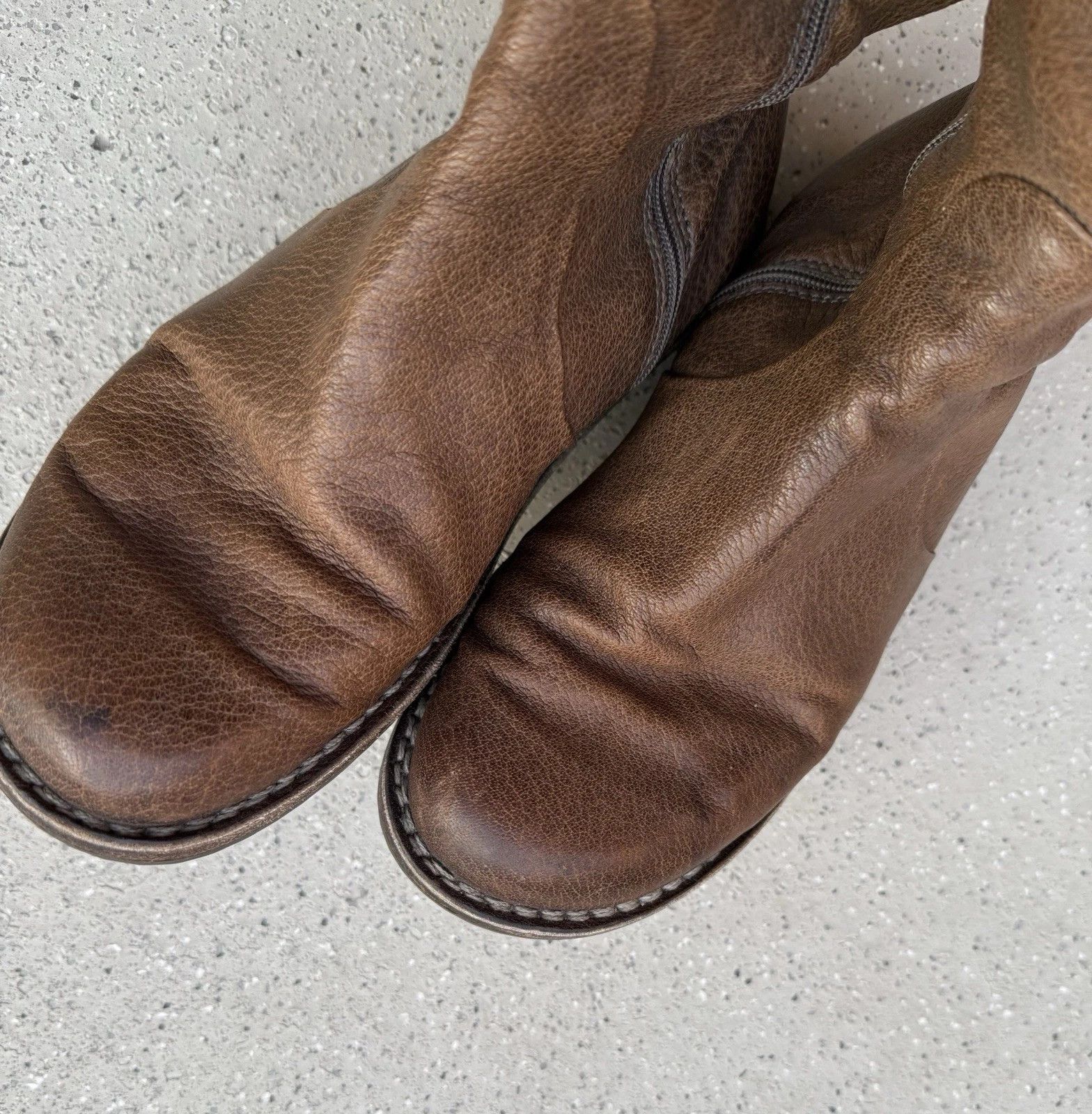 Trippen DDP Trippen Knee High Boots Brown Leather Lace Up Size 39 Size US 9 / IT 39 - 15 Thumbnail