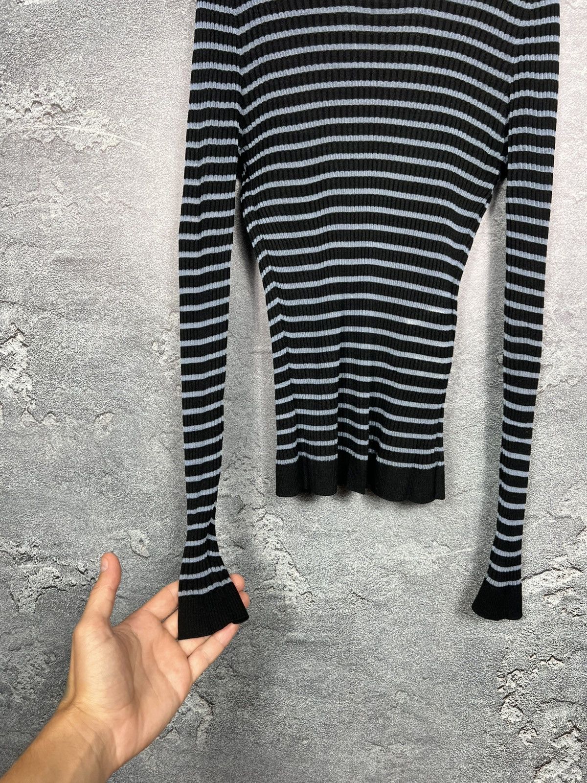 Fendi Fendi Mesh Slim Fit Silk Top Long Sleeve Size 40 Size S / US 4 / IT 40 - 3 Thumbnail