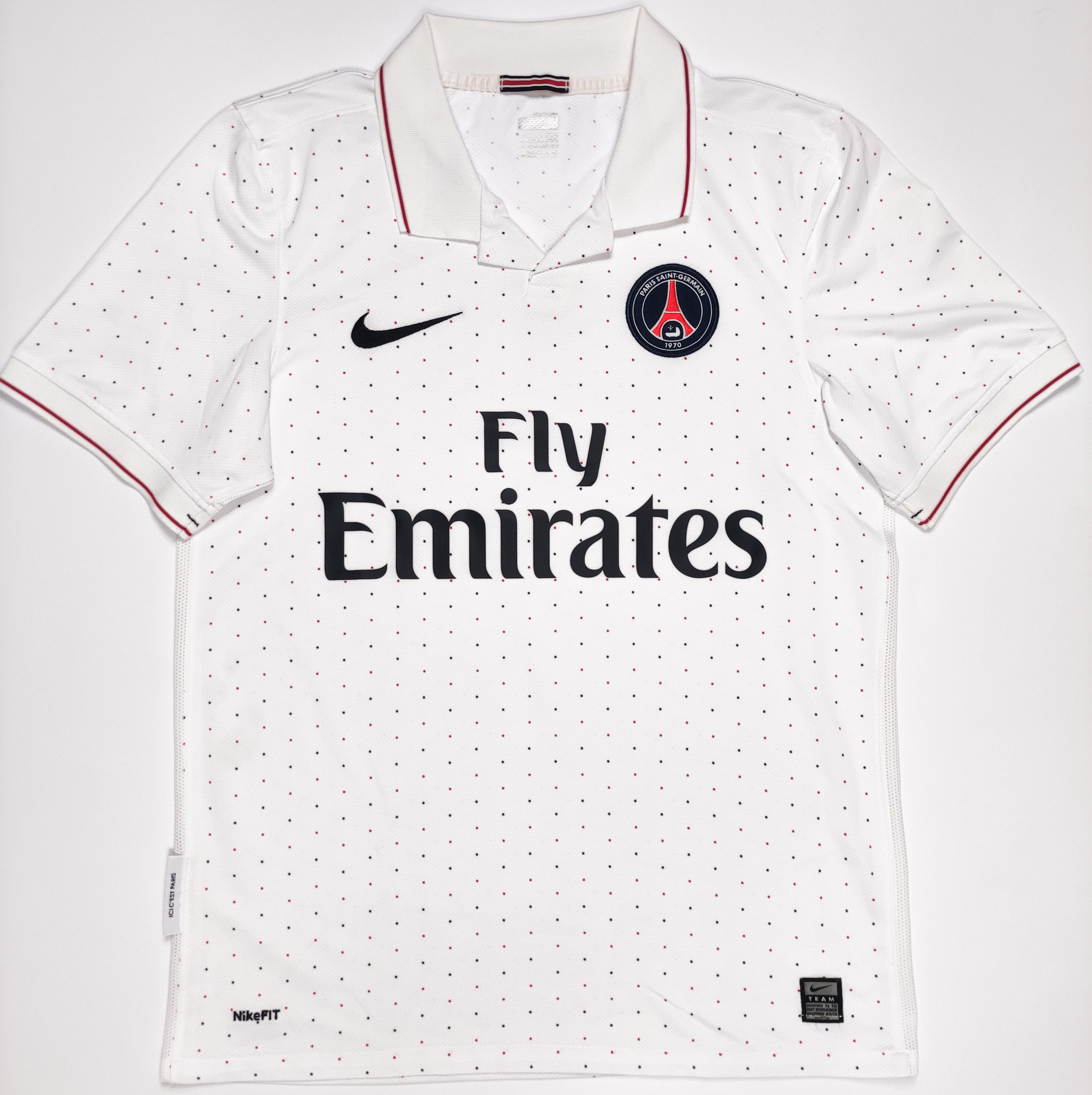 Nike Paris Saint-Germain 2009 2010 Nike Away Shirt Kit Jersey S Size US S / EU 44-46 / 1 - 1 Thumbnail