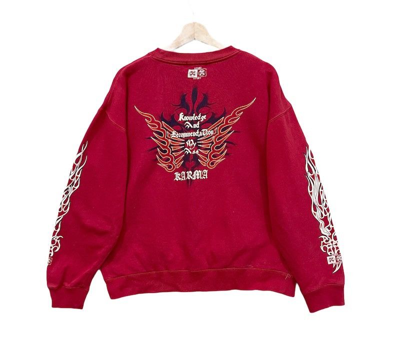 KMRii Vintage!! Los Angeles Karma Crewneck Sweater Sweatshirt Size US L / EU 52-54 / 3 - 1 Thumbnail