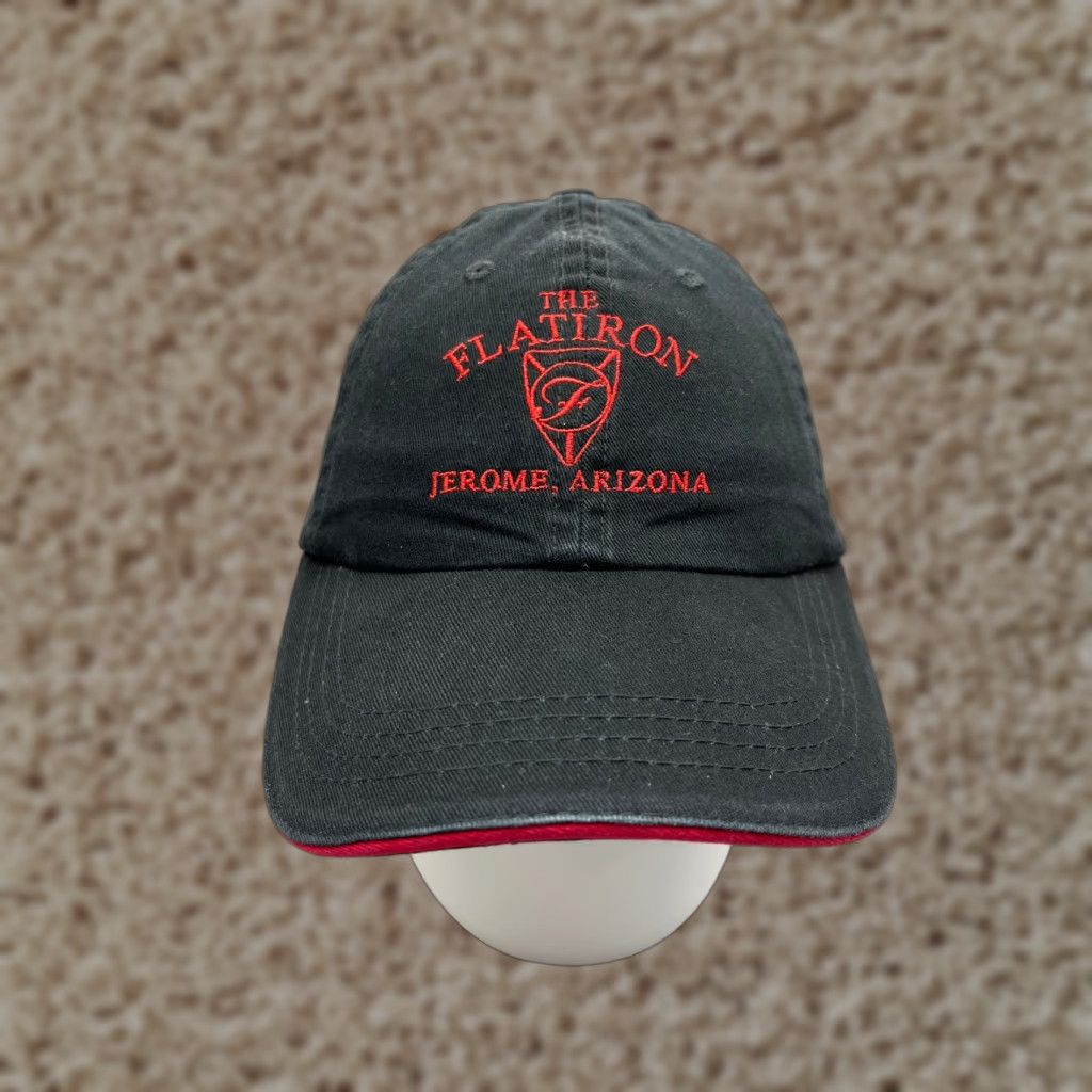 Vintage Bayside Baseball Cap Adjustable Hat for Men - One Size - Black Red - Outdoor Logo Cafe Size ONE SIZE - 1 Thumbnail