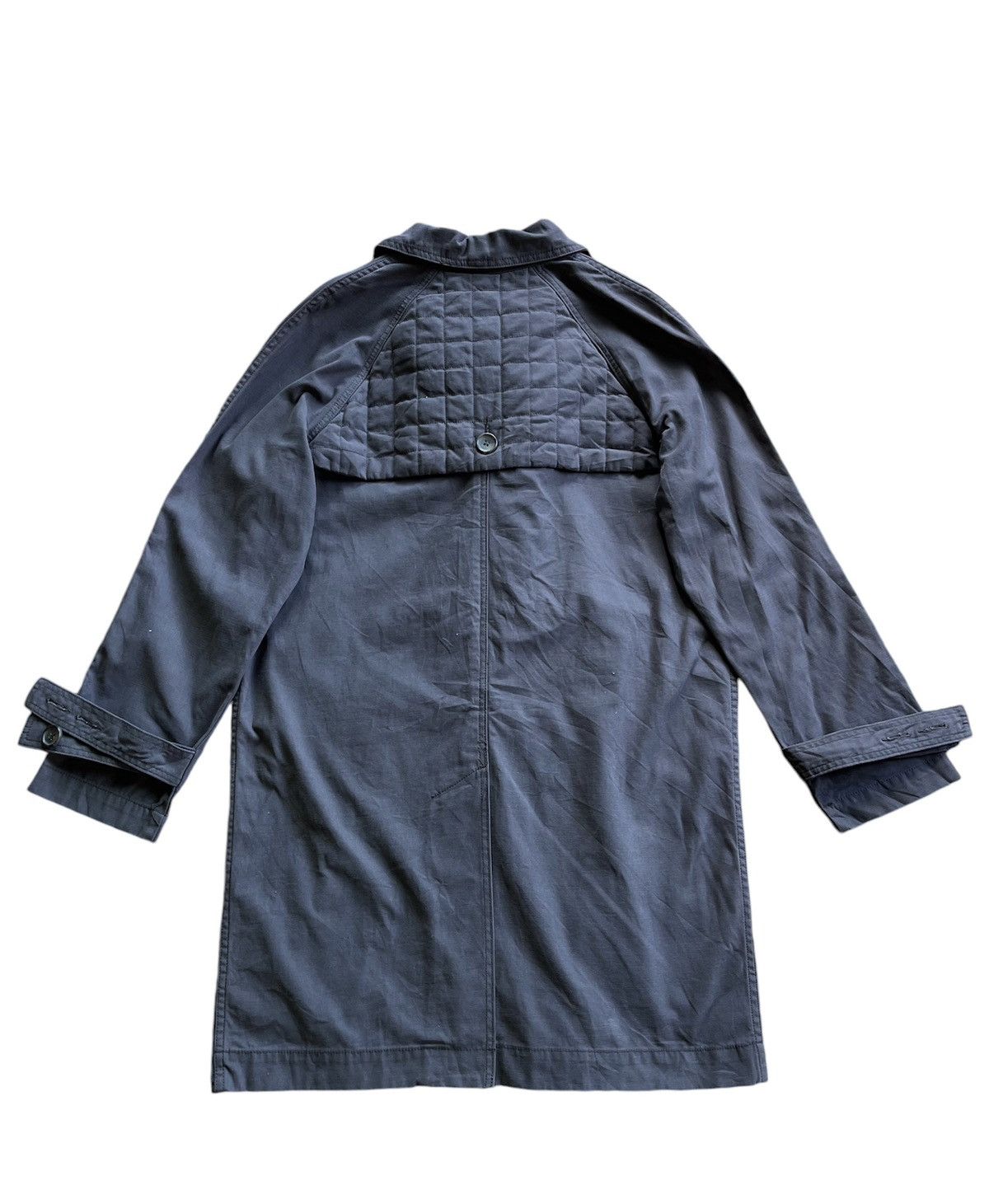 Designer Ne-Net Issey Miyake Double Breasted Long Coat Jacket Size US L / EU 52-54 / 3 - 2 Thumbnail