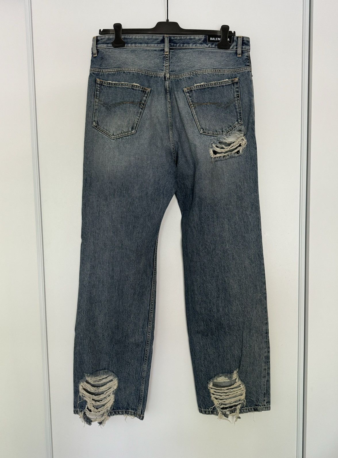 Balenciaga Balenciaga Distressed Ripped Denim Pants Size US 36 / EU 52 - 5 Thumbnail