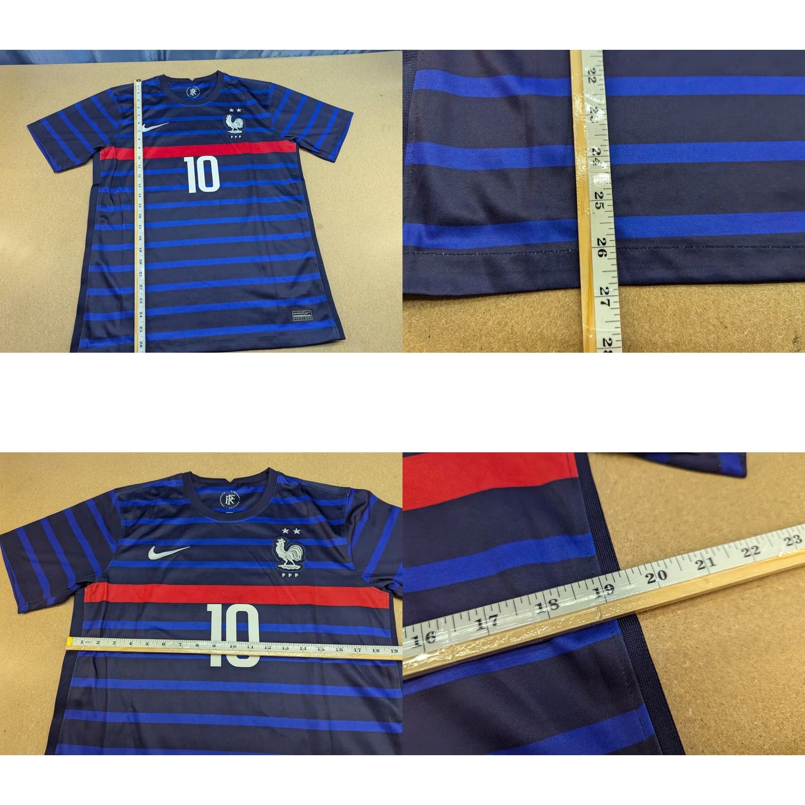 Nike Nike France 2020-2021 Jersey Mbappe Mens Football Jersey Size M Home Size US M / EU 48-50 / 2 - 8 Thumbnail